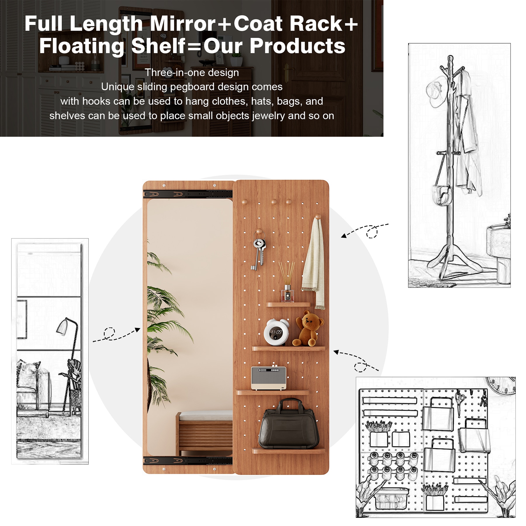 SINOFURN SYE6900011WT Decor-Mirrors - View #4