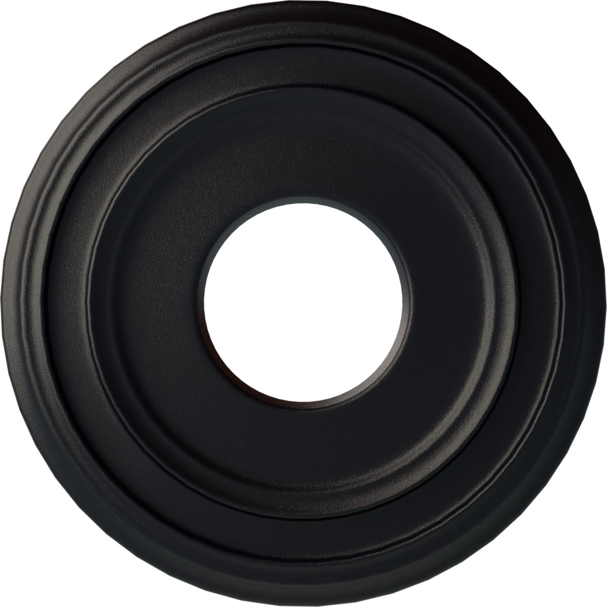 Ekena Millwork CM12CLSGS Classic 12.375-in W x 12.375-in L Painted Steel Gray Polyurethane Whole Ceiling Medallion