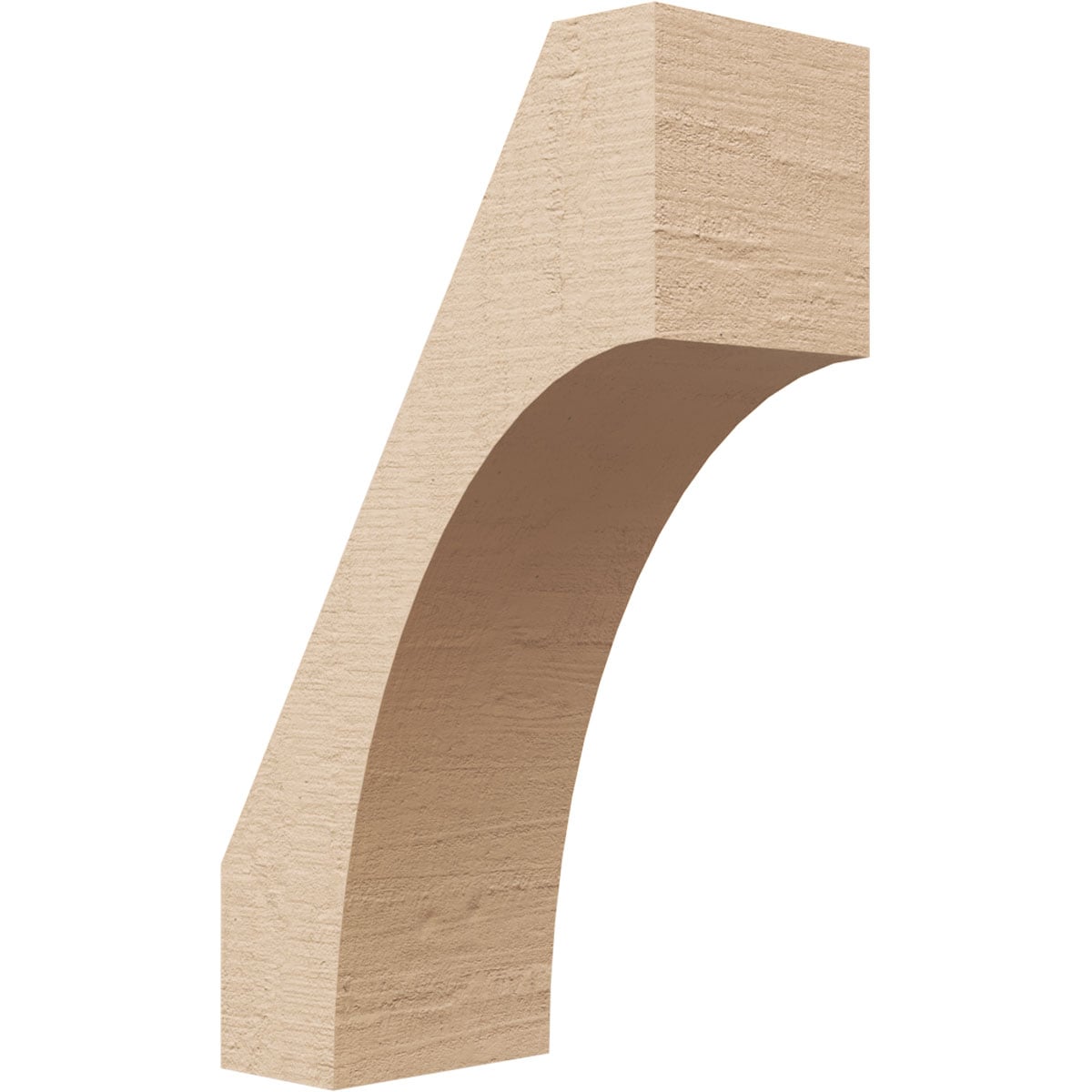 Ekena Millwork BRCUR03X06X10WTLRCPR 3-in x 10-in x 6-in Primed Urethane