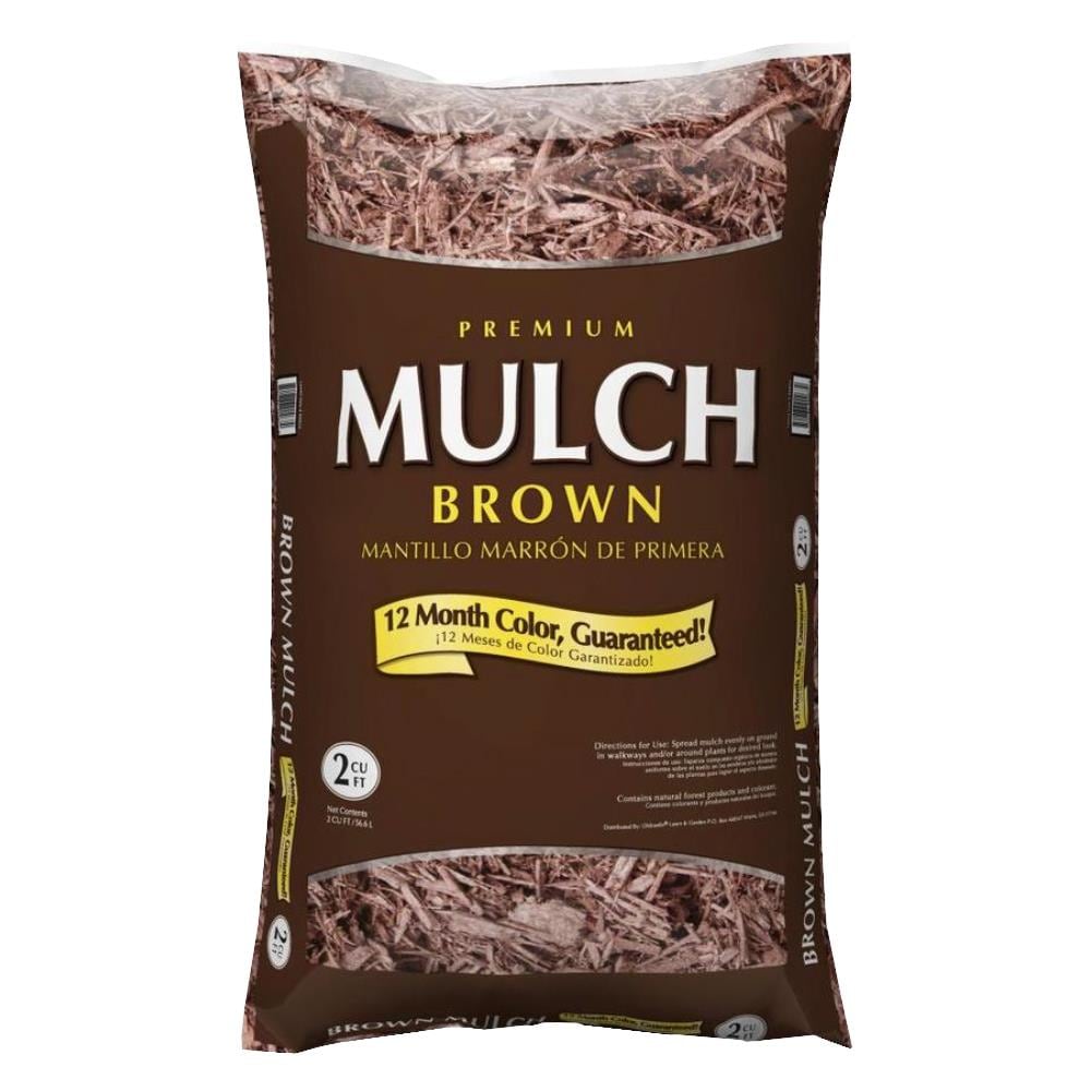  LWBRX02 Premium 2-cu ft Brown Hardwood Mulch
