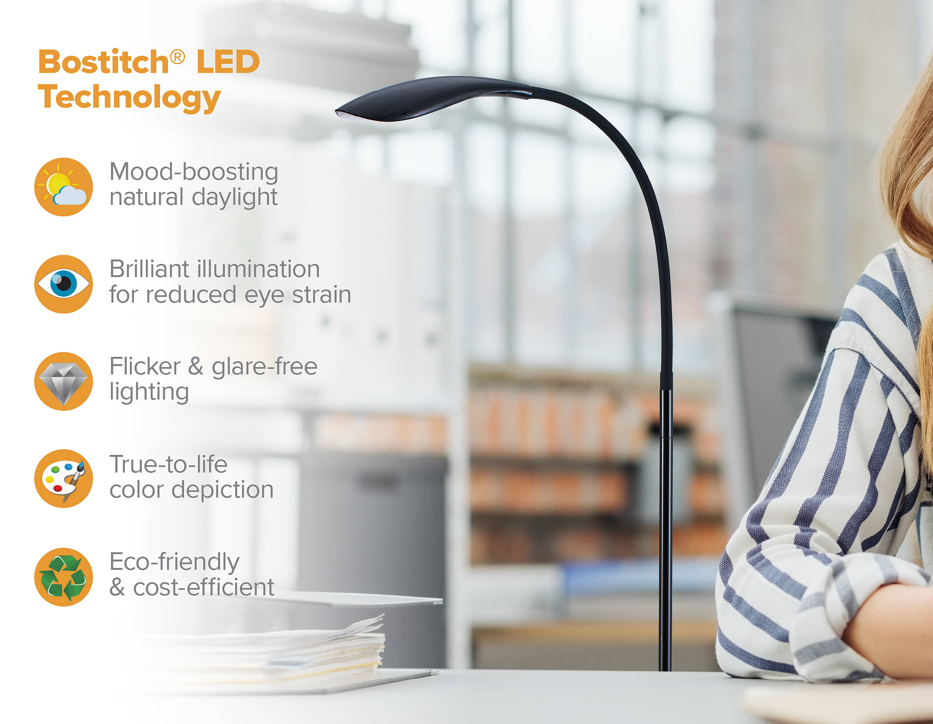 ArcFlex 79" Adjustable Black LED Floor Lamp