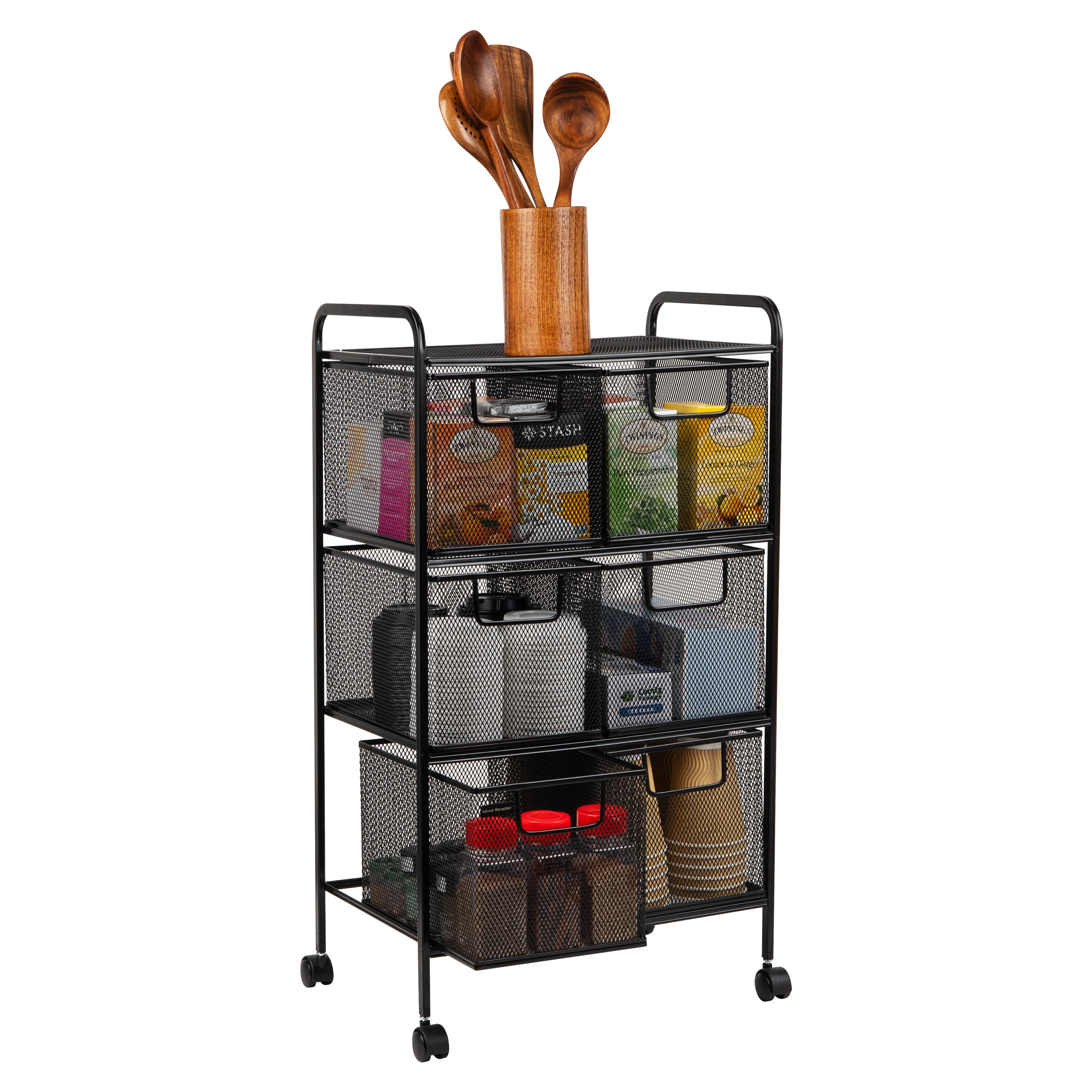 Mind Reader 6DRMESH-BLK Office-Carts - View #4