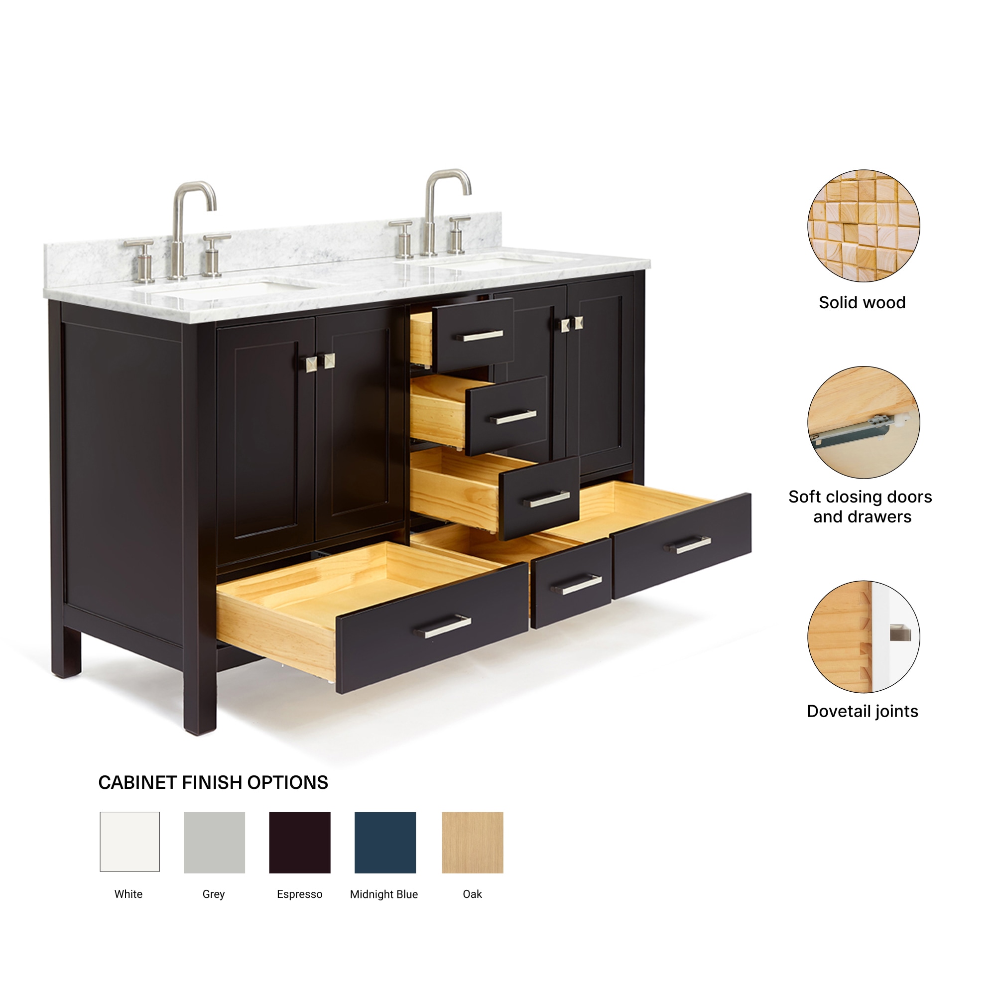 ARIEL A061DCW2RVOESP Bath-Vanity-Combo - View #5