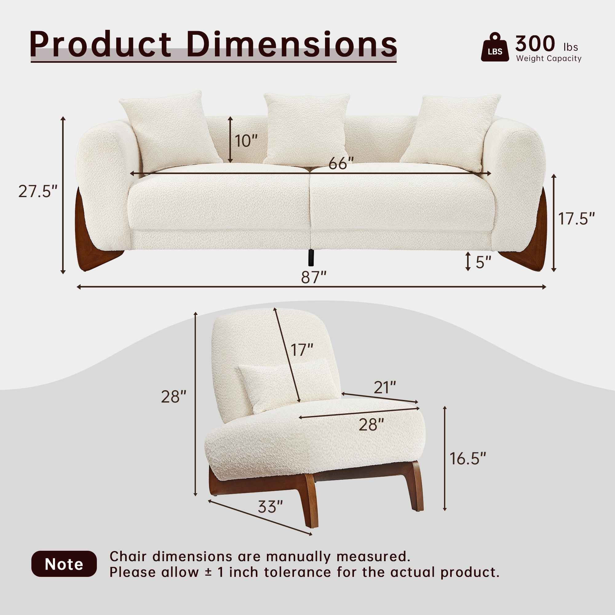 FARATI CL01-AC+3-WHITE Living-Room-Sets - View #2
