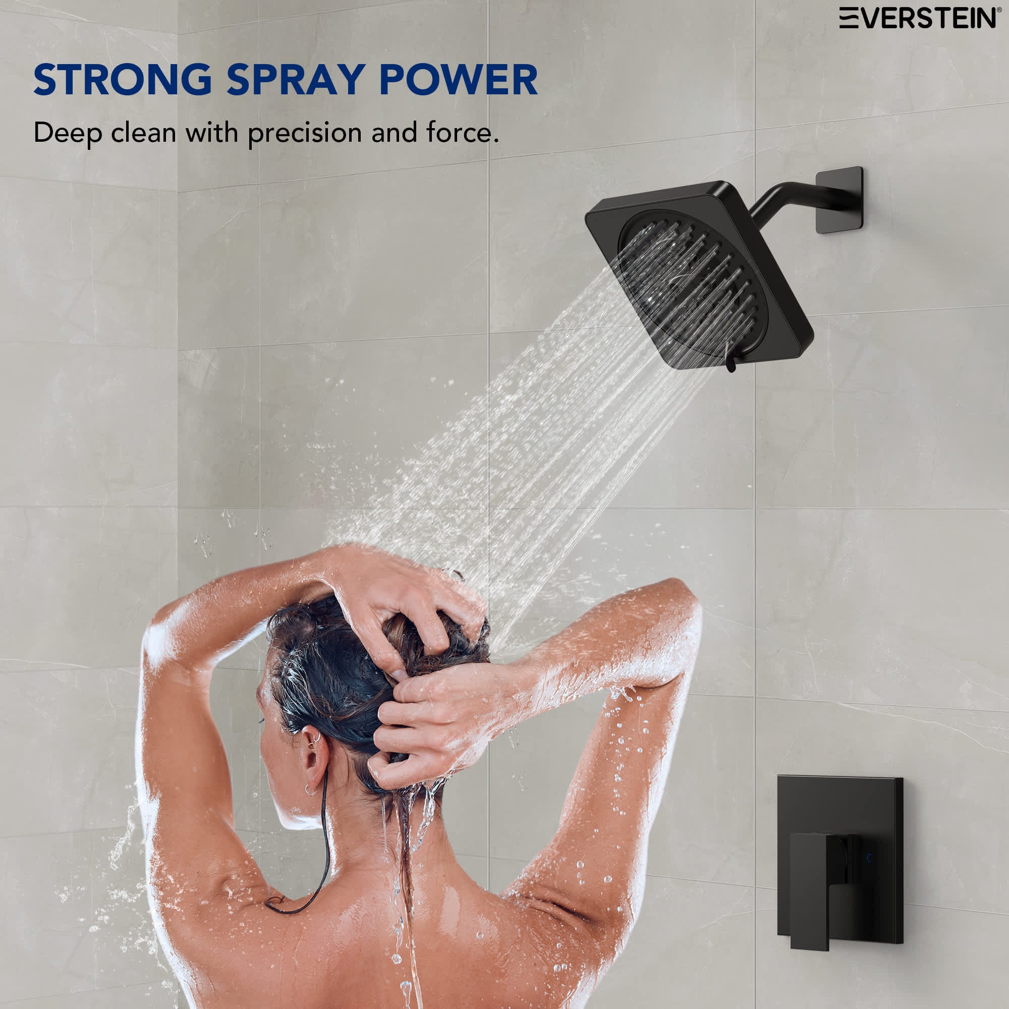 EVERSTEIN SFS-1130-BK Showerhead-Bar-Panels - View #7