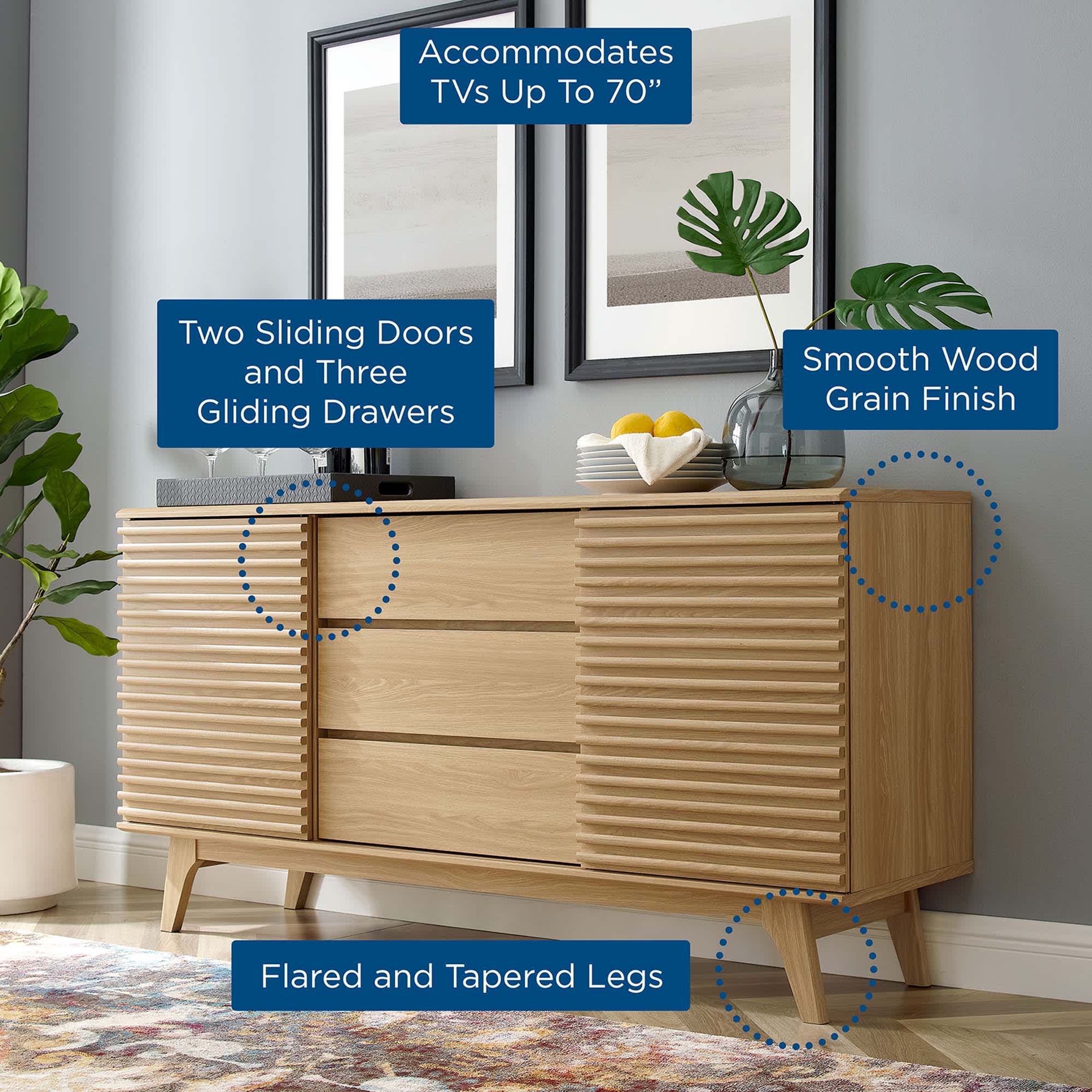 Modway EEI-3344-OAK Tv-Stands - View #3