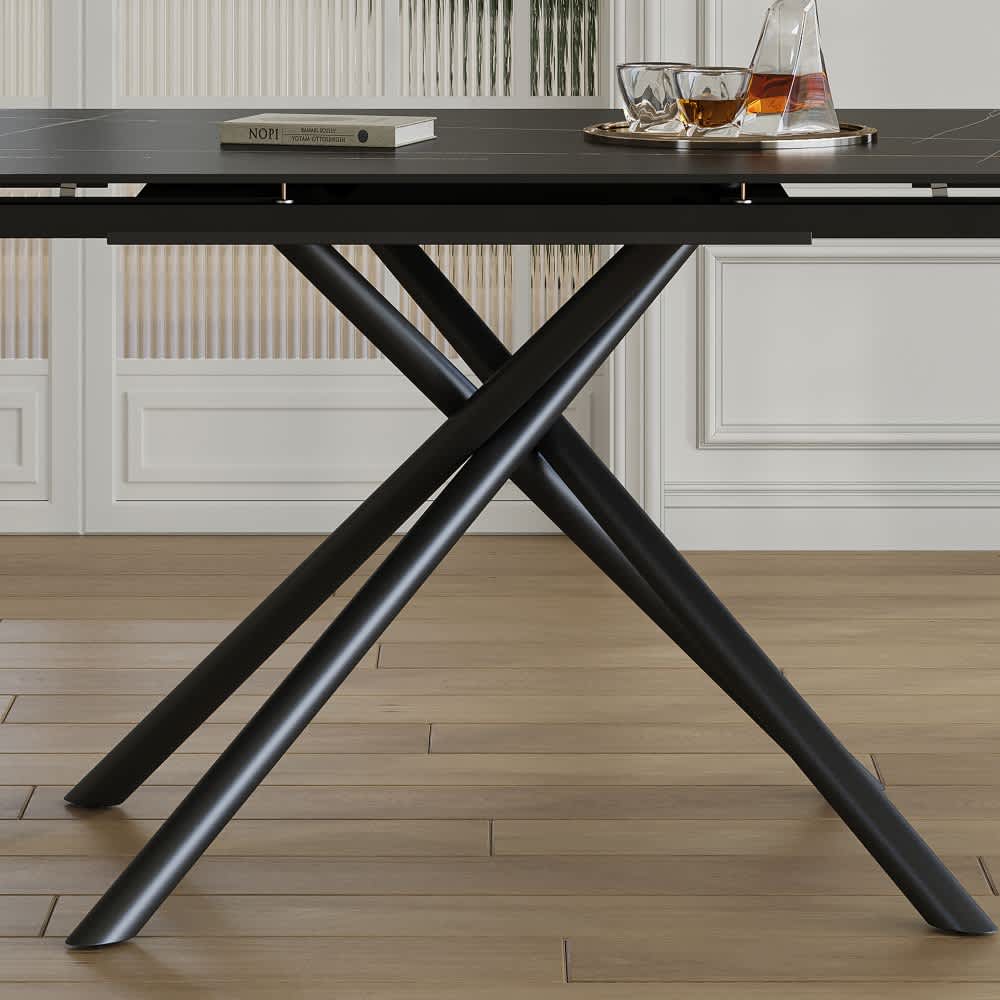 Coolbibila LESLIE-TABLE-BLACK Dining-Tables - View #2