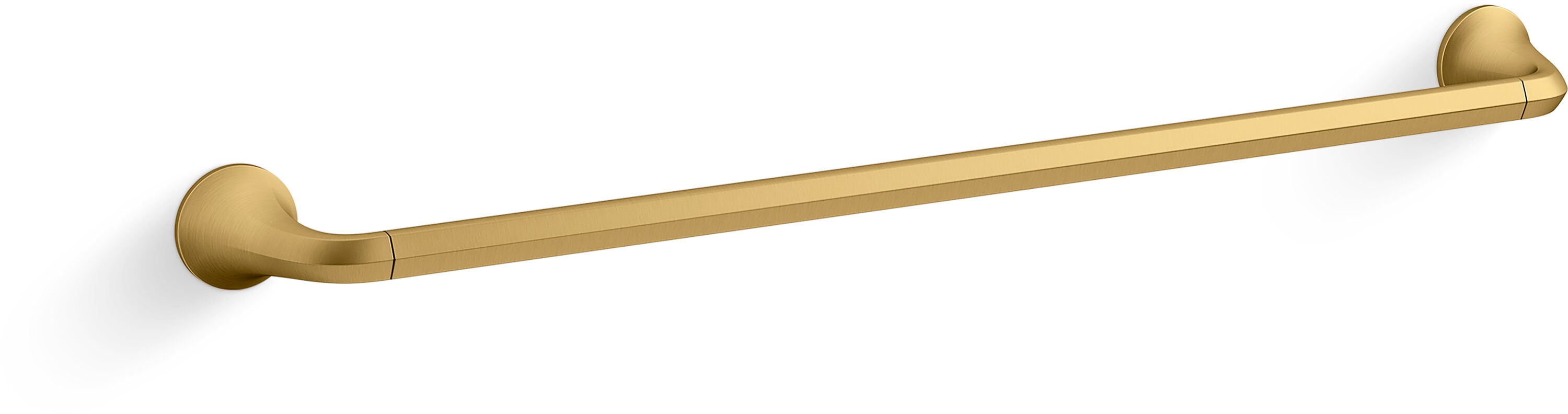 KOHLER REC29187-2MB Desette 24-in Vibrant Brushed Moderne Brass Wall mount Single Towel Bar