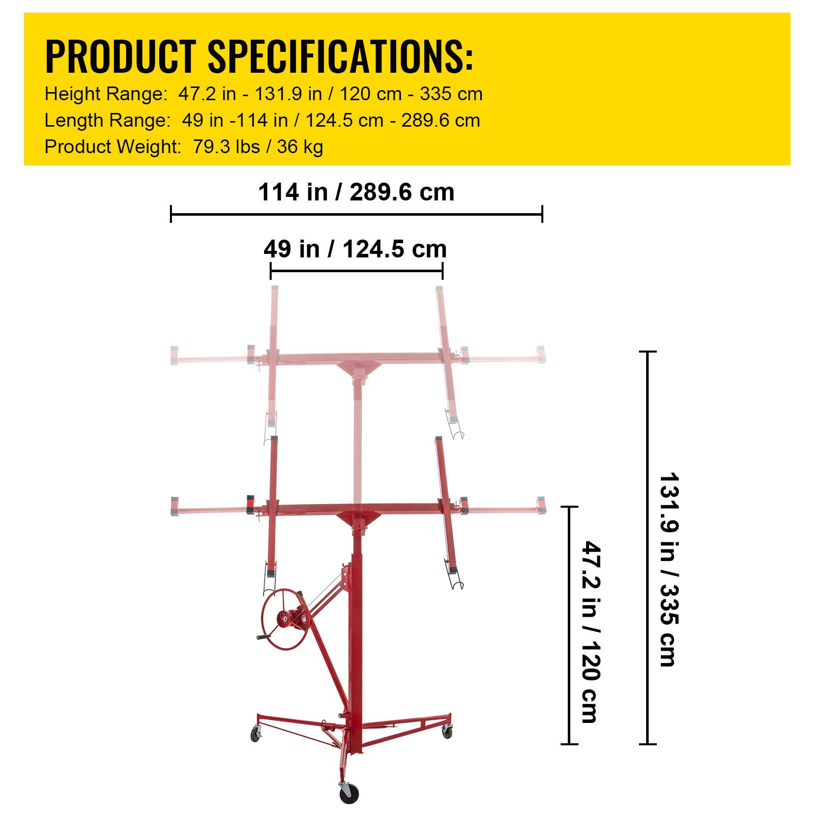 VEVOR SGBSJJHSB11FTXATNV0 Drywall-Panel-Carriers - View #8