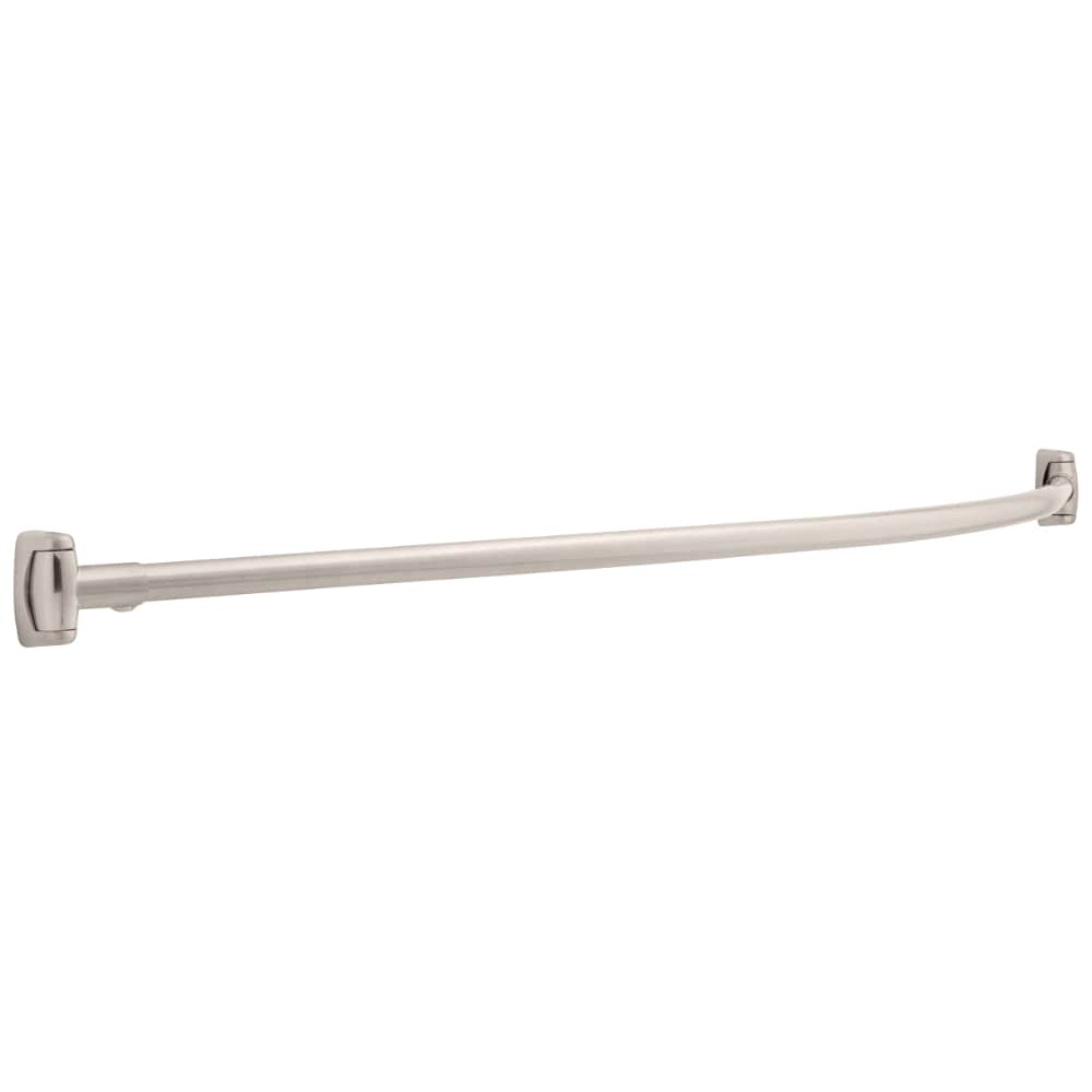 Franklin Brass T190-5SN 60-in to 60-in Satin Nickel Fixed Single Curve Shower Rod