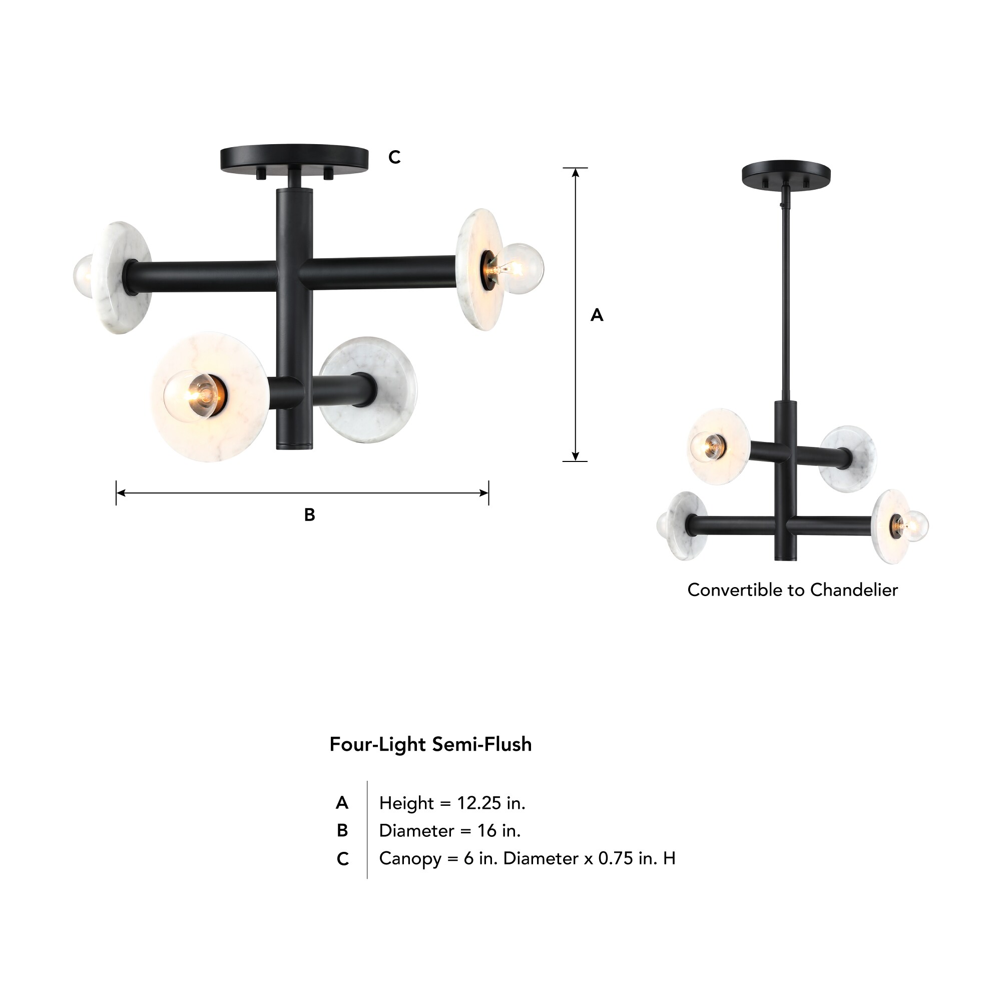 Designers Fountain D325C-SF-MB flushmounts - View #12