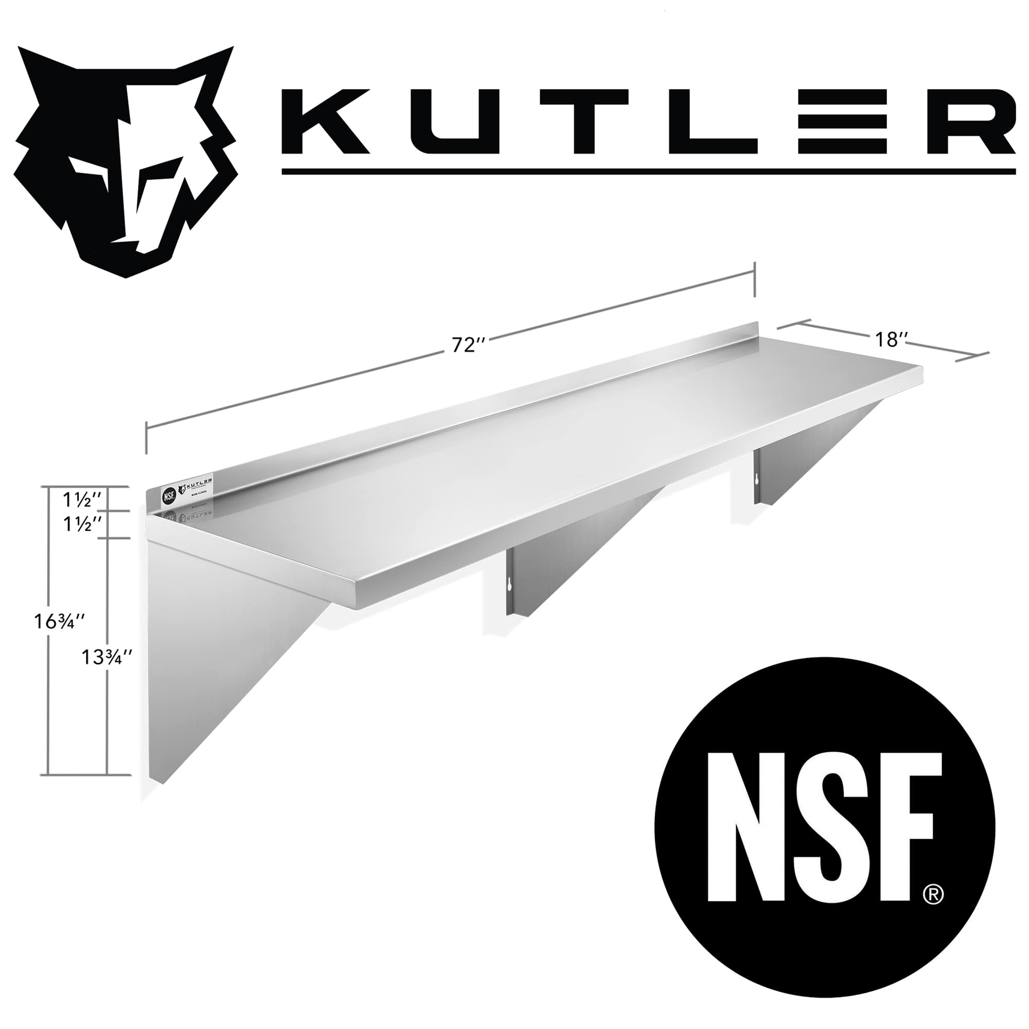 KUTLER SHELF-KT-34. Wall-Mounted-Shelving - View #2