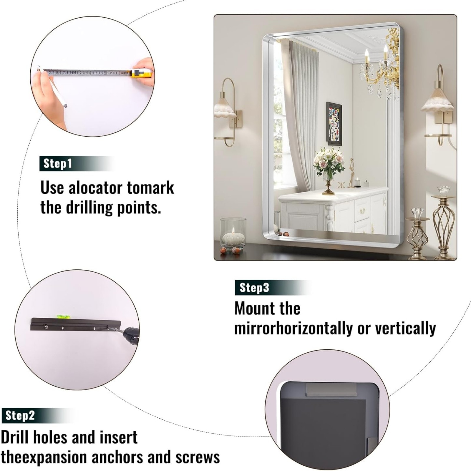 GlasFlength 642135862377 Framed-Bath-Mirrors - View #5