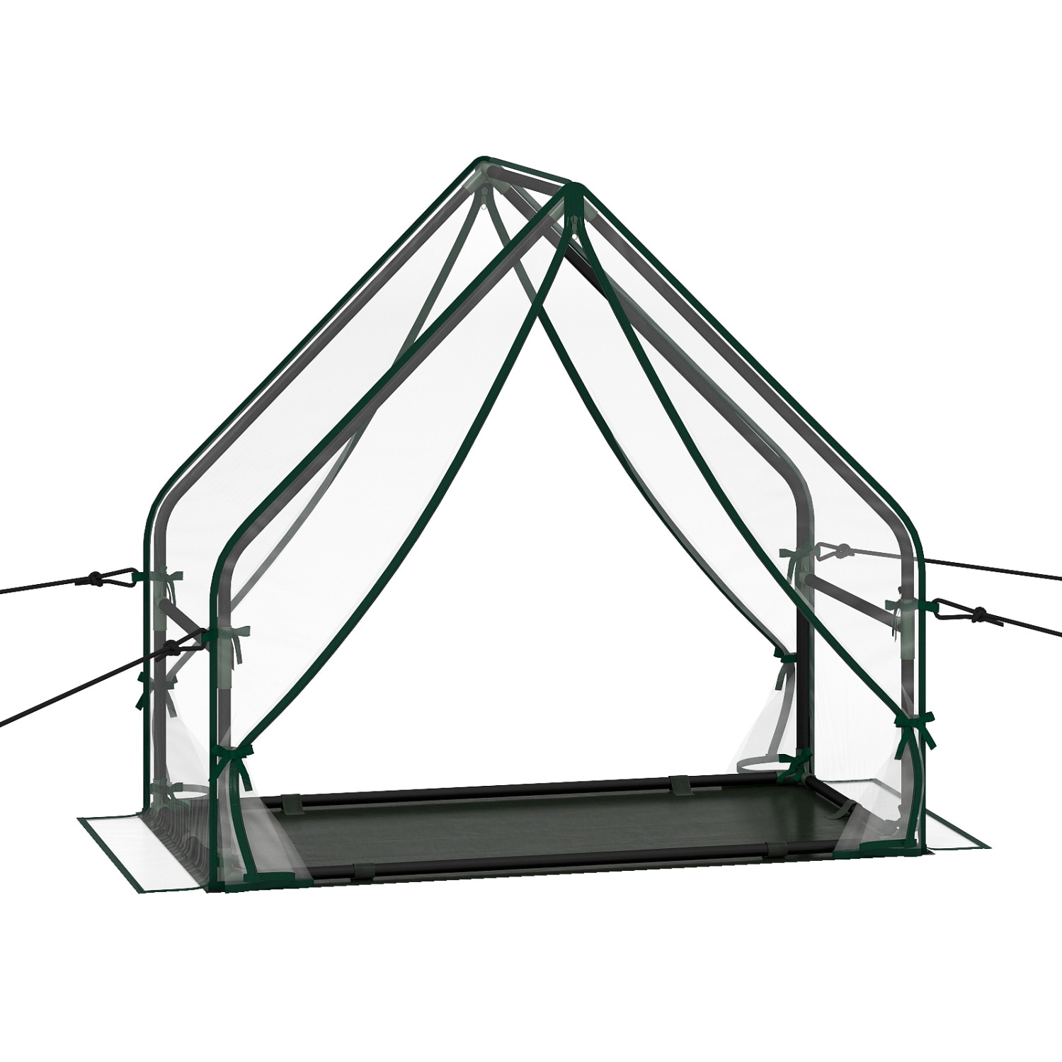 Slickblue Mini Greenhouse with Metal Frame and Wind Resistant Design for Balcony or Garden Plant Growing - Available in Size Options