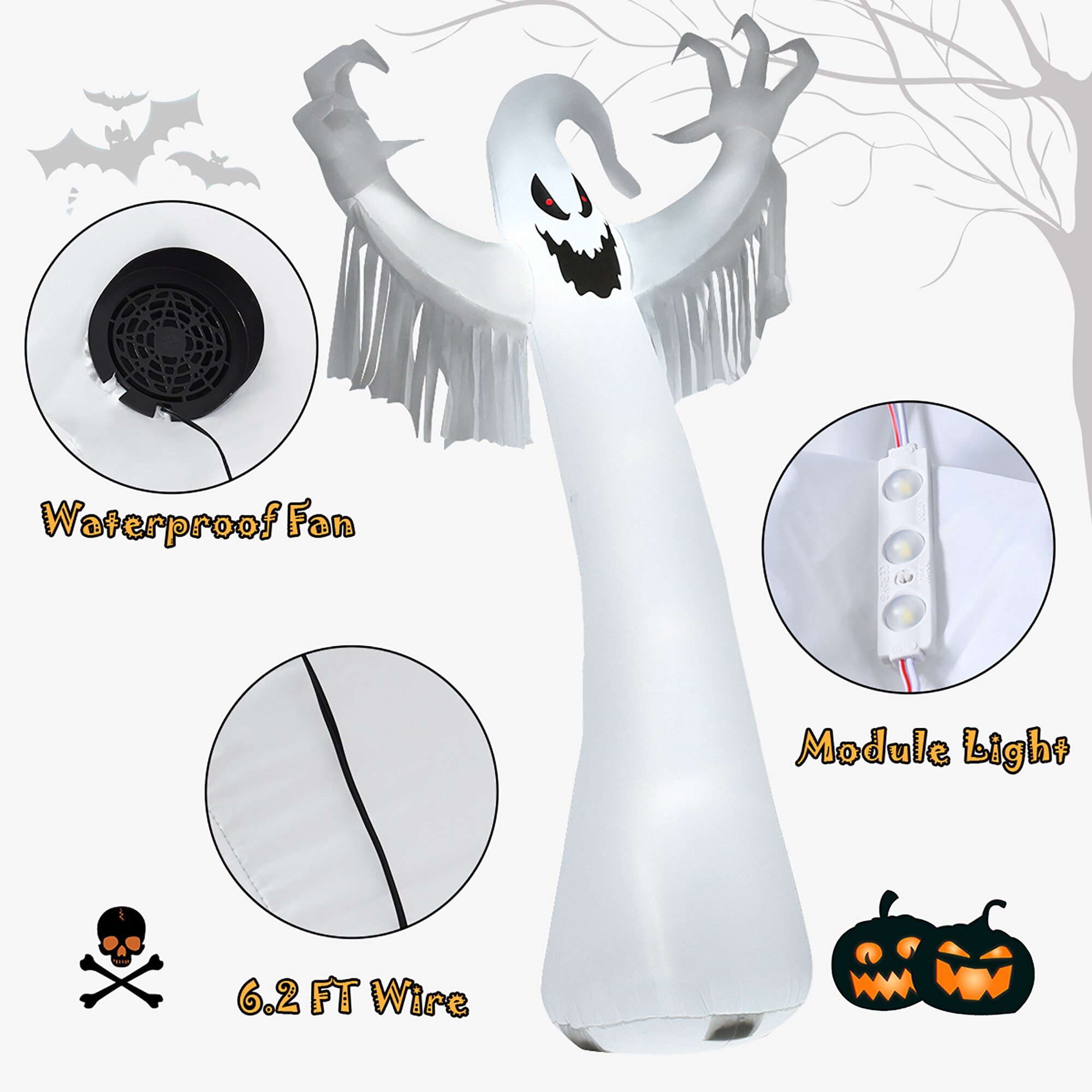 Costway CM22877US Outdoor-Halloween-Decor - View #7