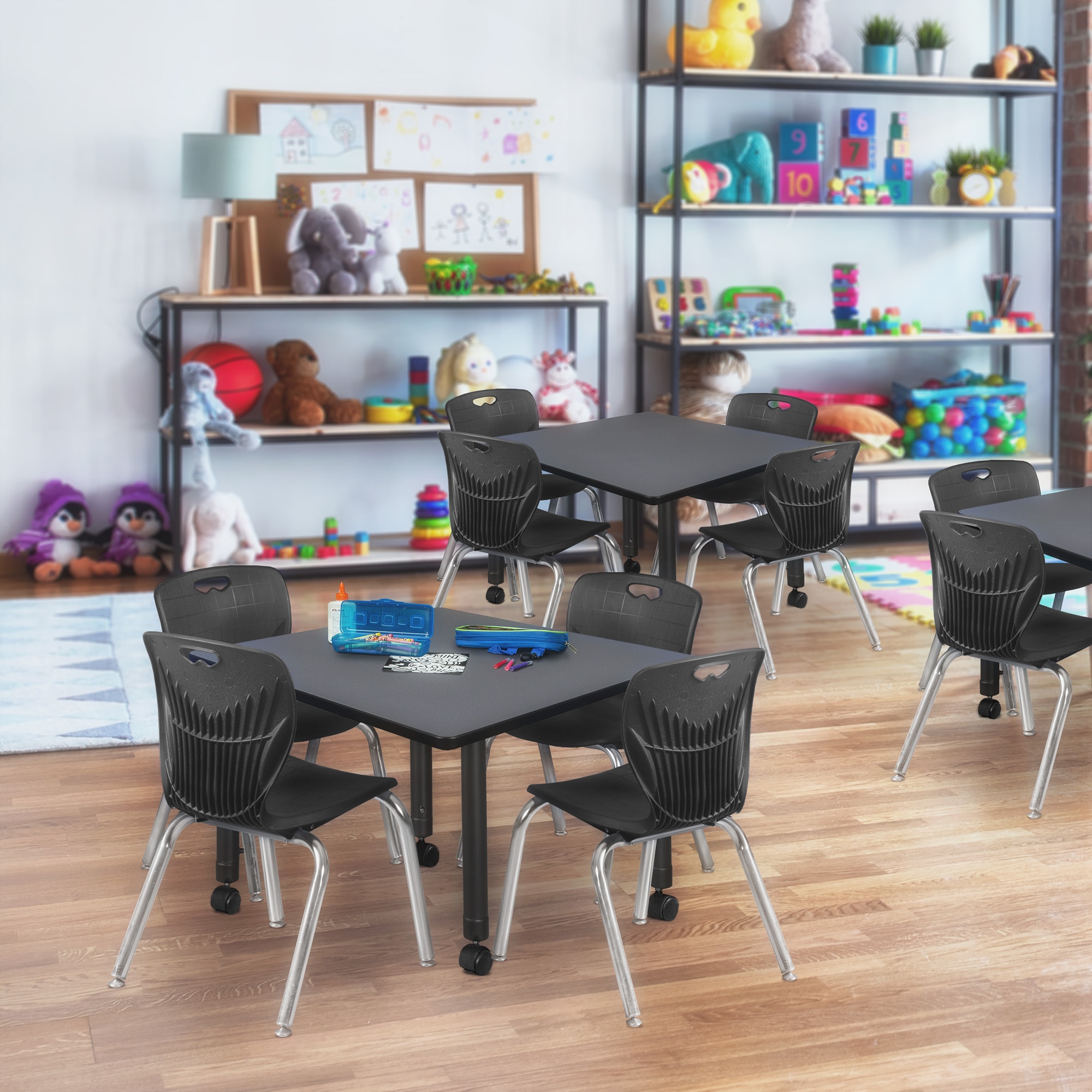 Regency TB4848GYAPCBK45BK Office-Tables - View #7