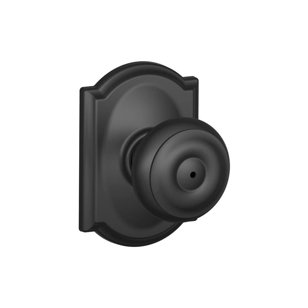 Schlage  F40GEOCAM Georgian Privacy Door Knob Set with Decorative Camelot Trim