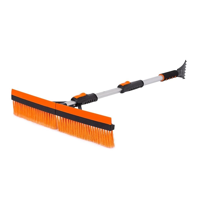 BirdRock Home Snow Moover 46 Extendable Snow Brush with Squeegee and Ice  Scraper - Foam Grip - T-Shape Auto Snow Brush - Auto Ice Scraper - Car Truck  SUV in the Snow