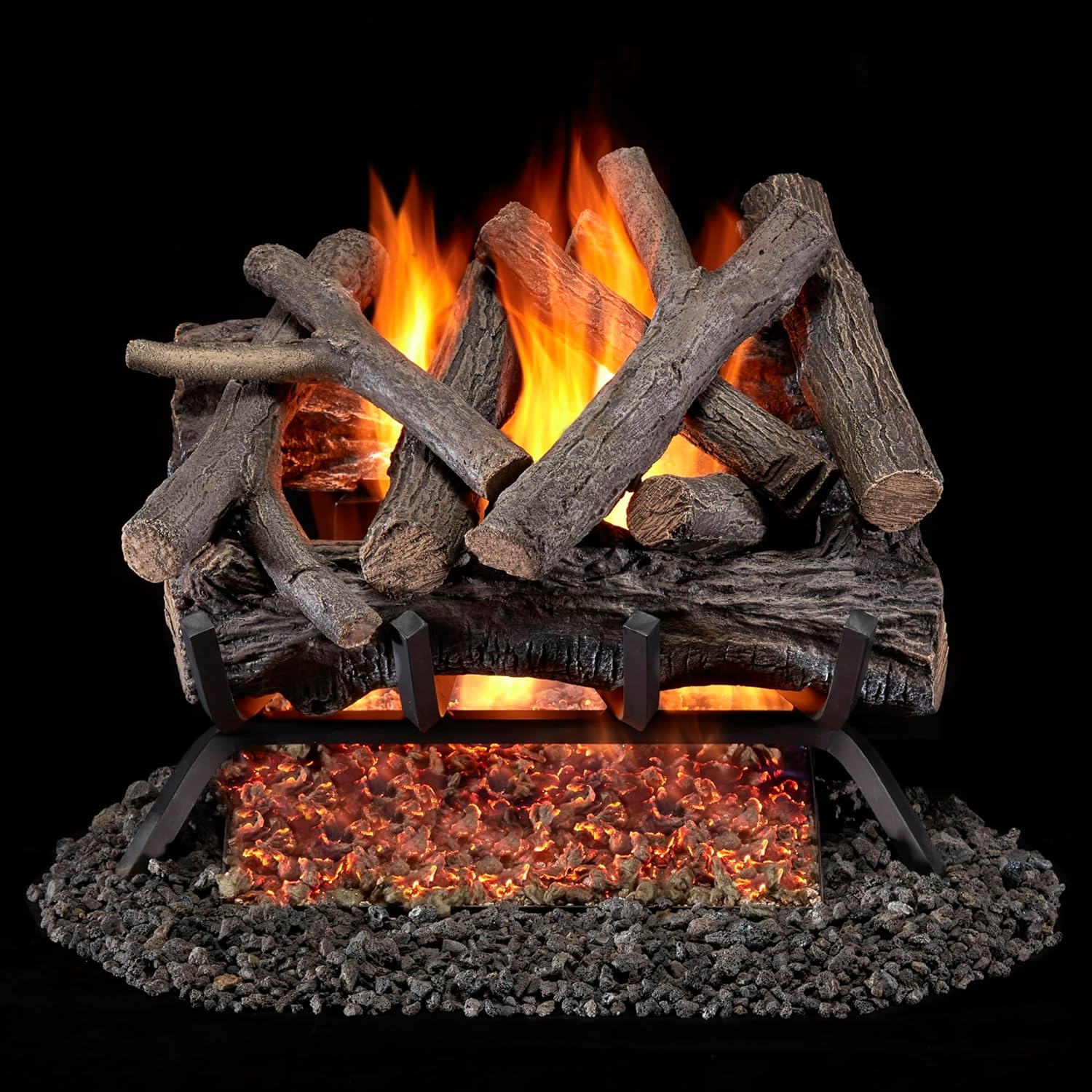 Bluegrass Living BVL18-3 18-Inches 45000 -BTU Natural gas Single -Burner Vented Gas Fireplace Logs