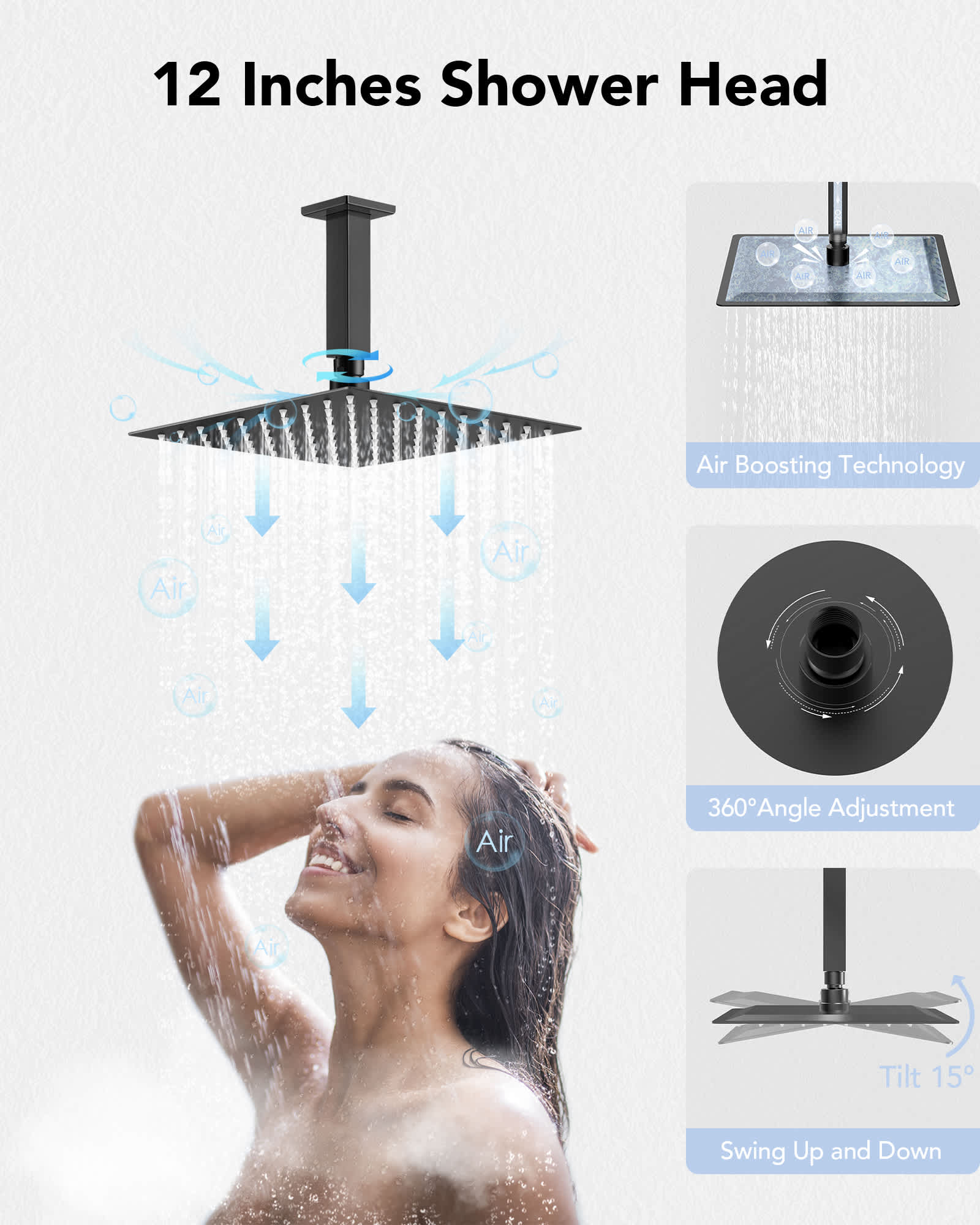 EVERSTEIN SFS1004-BK12 Tub-Shower-Faucets - View #5