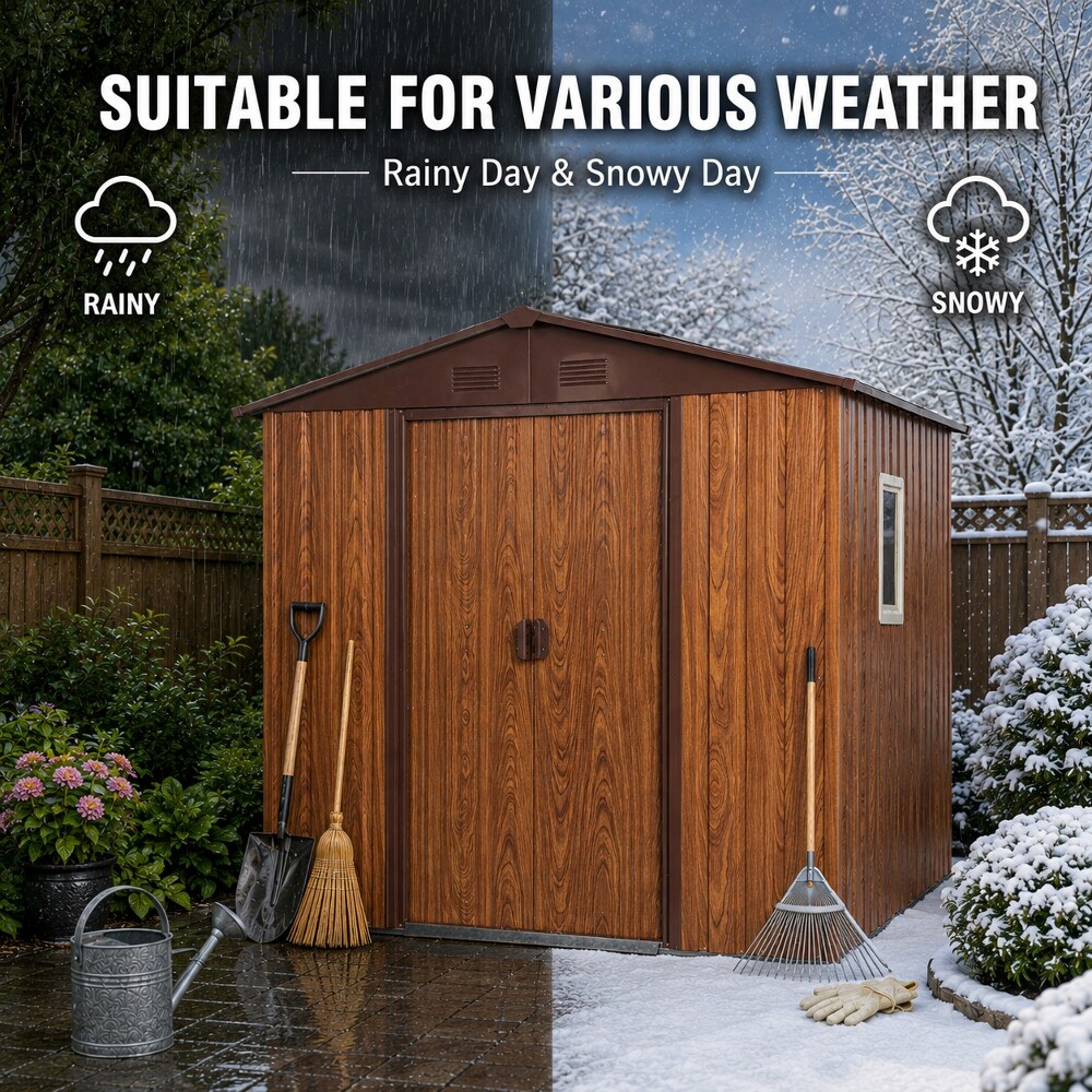 Fresh Spaces LS-W540S00089 Metal-Storage-Buildings-Sheds - View #4