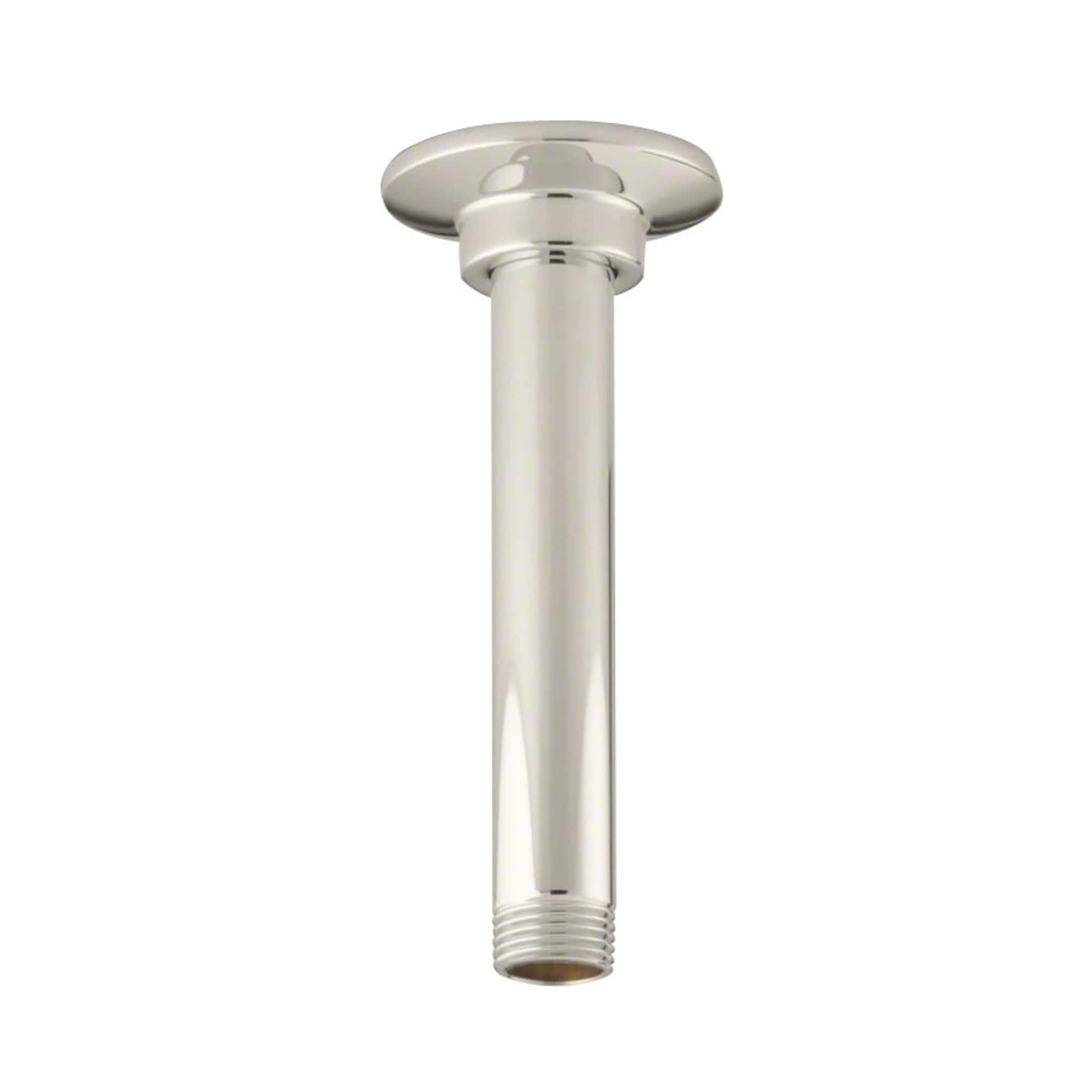 KOHLER 7394-SN Vibrant Polished Nickel 6.375-in Universal Shower Shower arm and flange
