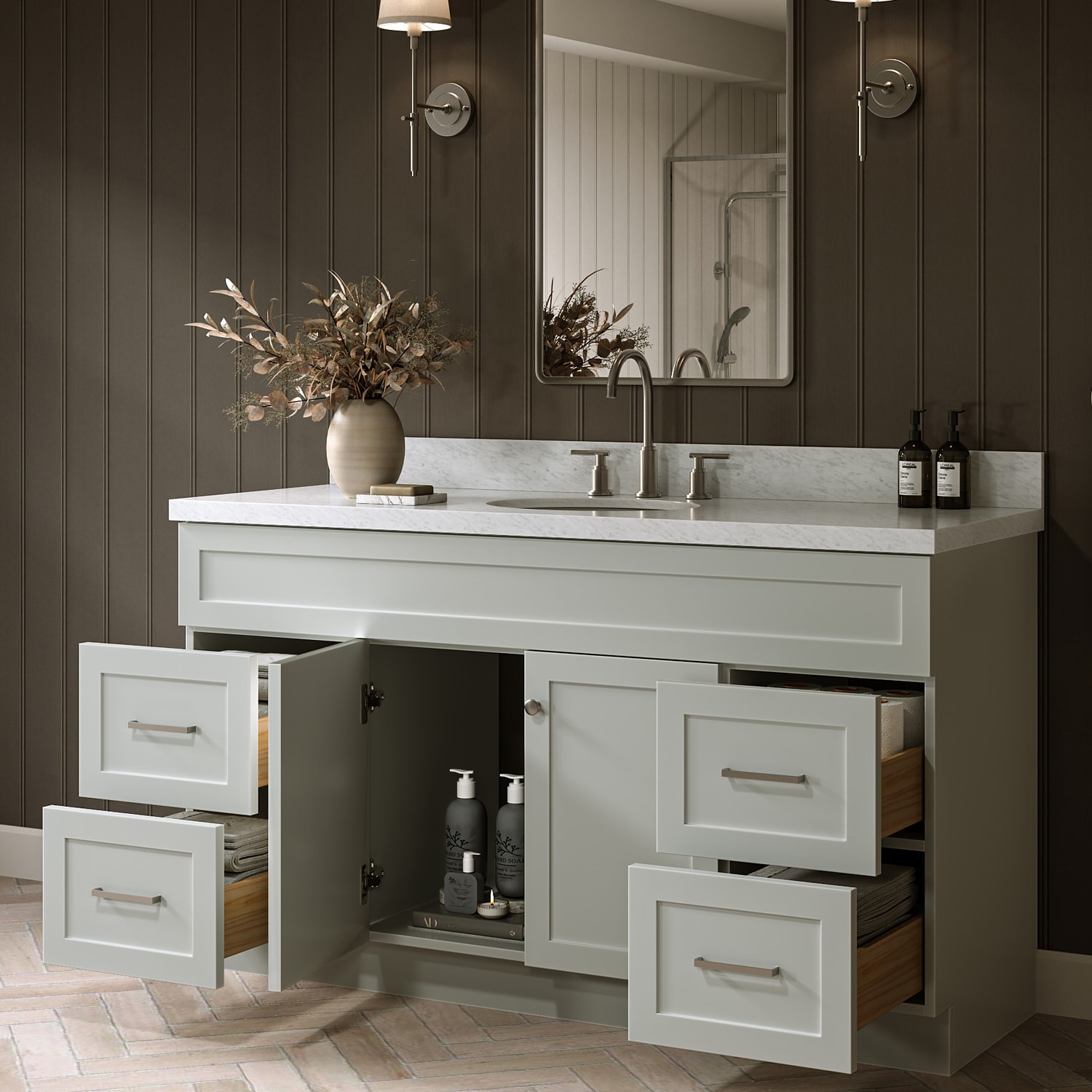 ARIEL F061SCWOVOGRY Bath-Vanity-Combo - View #3