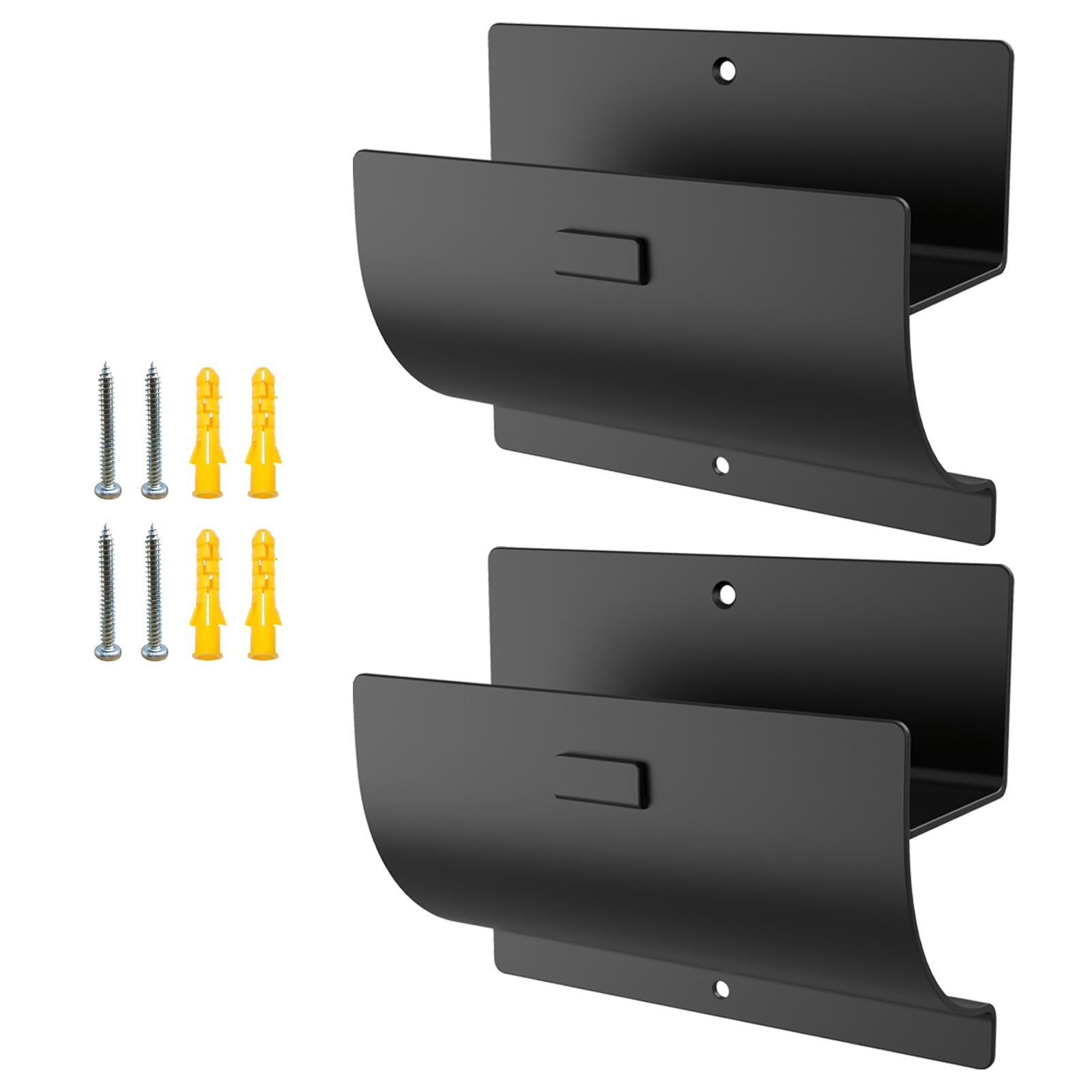 Etokfoks EFT1012A10 Heavy Duty Wall Mount Ladder Hooks 2 Pack for Garage Storage Wheelbarrow Hangers Sturdy Steel Rust Proof Multipurpose