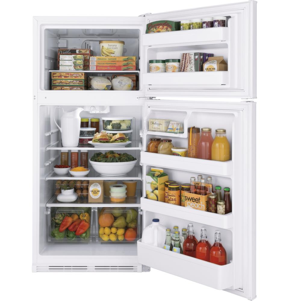GE 18.2-cu ft Top-Freezer Refrigerator (White) at Lowes.com