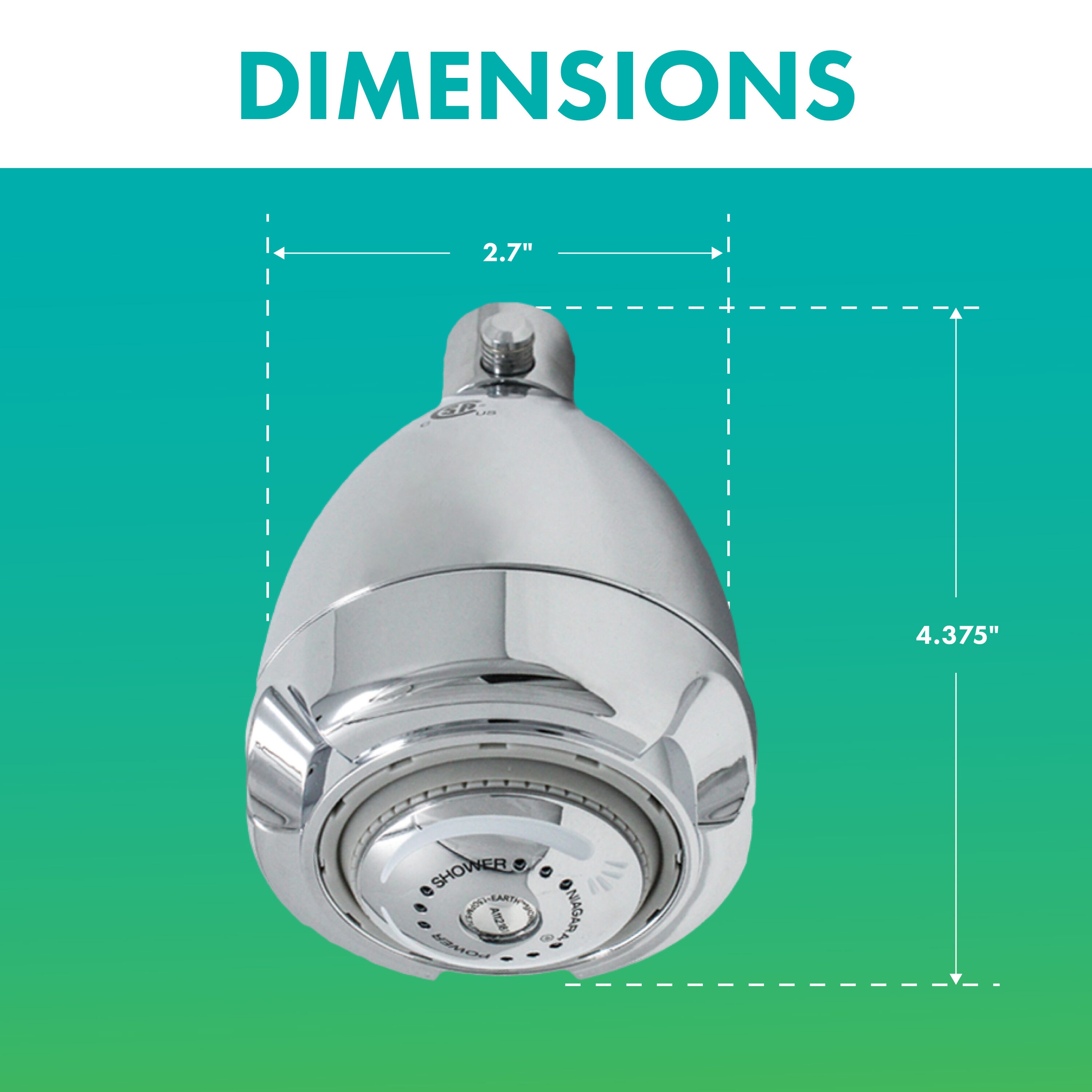 Niagara Conservation N2915C-V-1PK Fixed-Showerhead - View #5