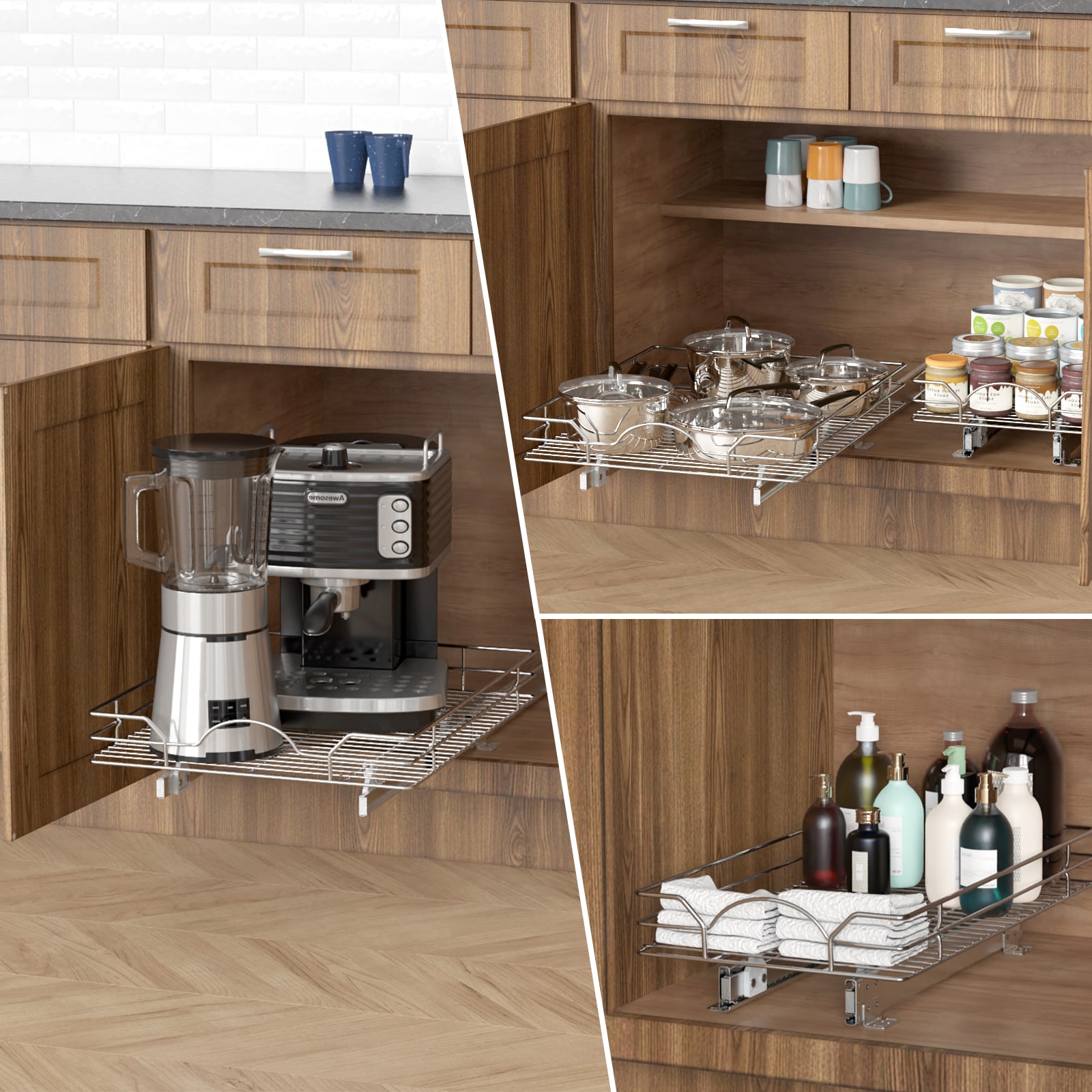 HomLux LW-421111 Pull-Out-Cabinet-Baskets - View #4