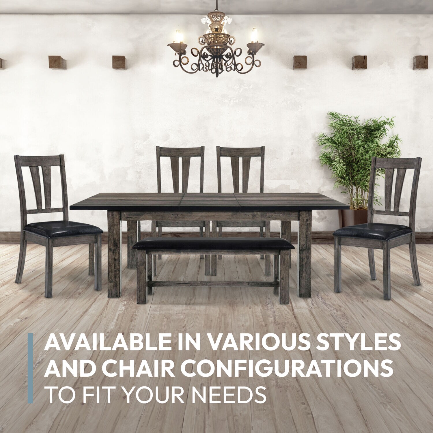 Hanover HDR006-6PU-WG Dining-Sets - View #2