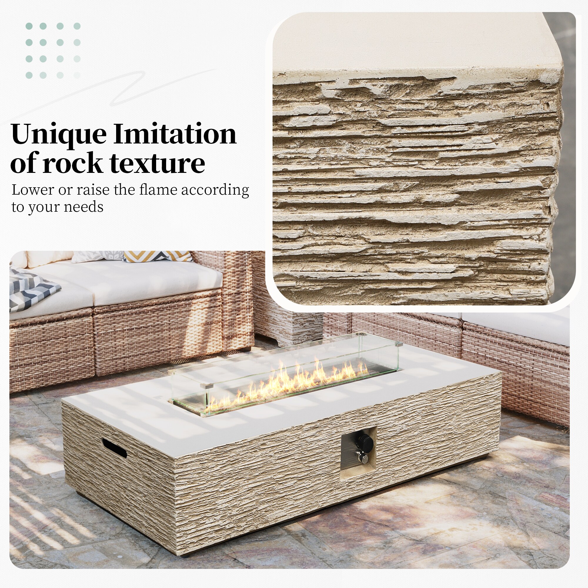 Patio Watcher LS-56MBE-HW-BW Outdoor-Gas-Firepits - View #5
