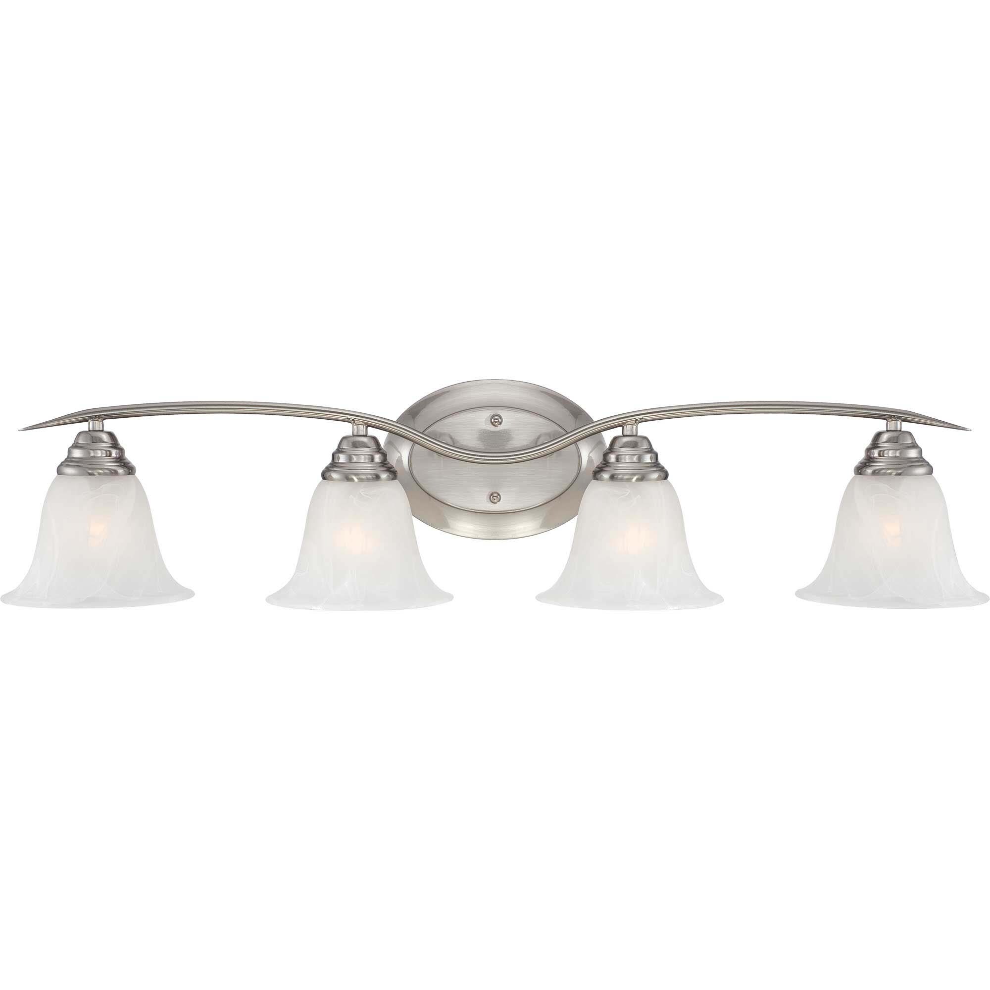 Volume Lighting V5234-33 Trinidad 33.25-in 4 -Light Brushed Nickel Transitional Vanity light