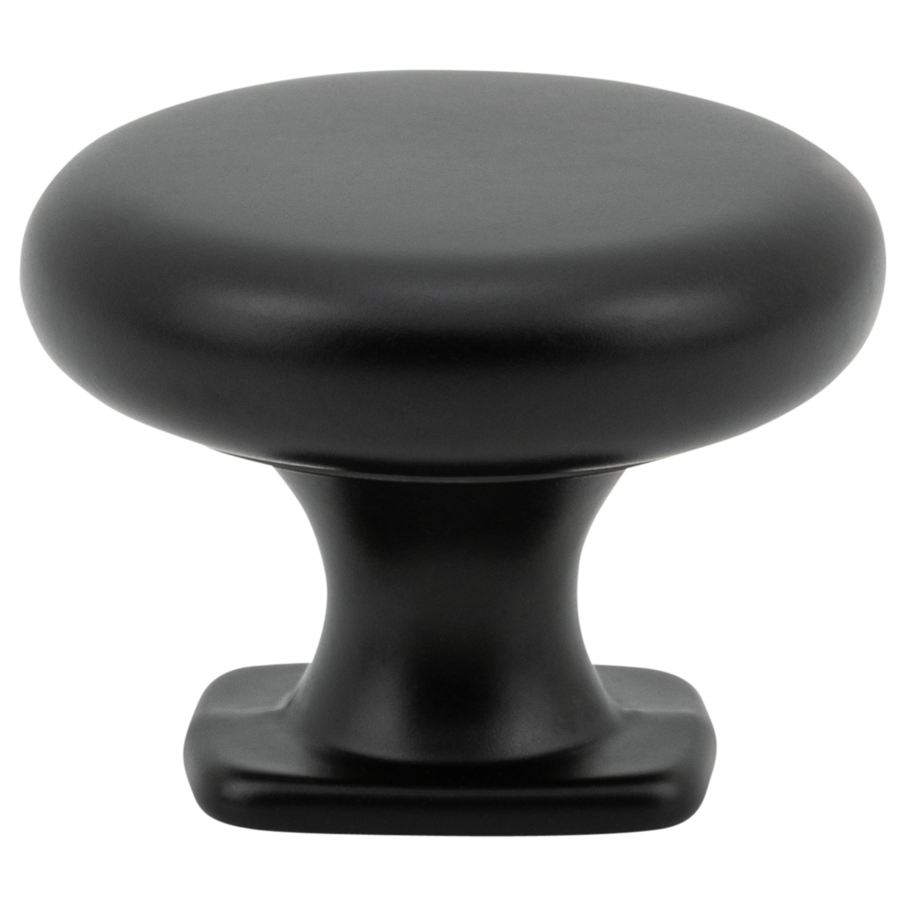 Villa Valentina VV2MB Series No. 2, 1-3/8-in Matte Black Mushroom Traditional Cabinet Knob