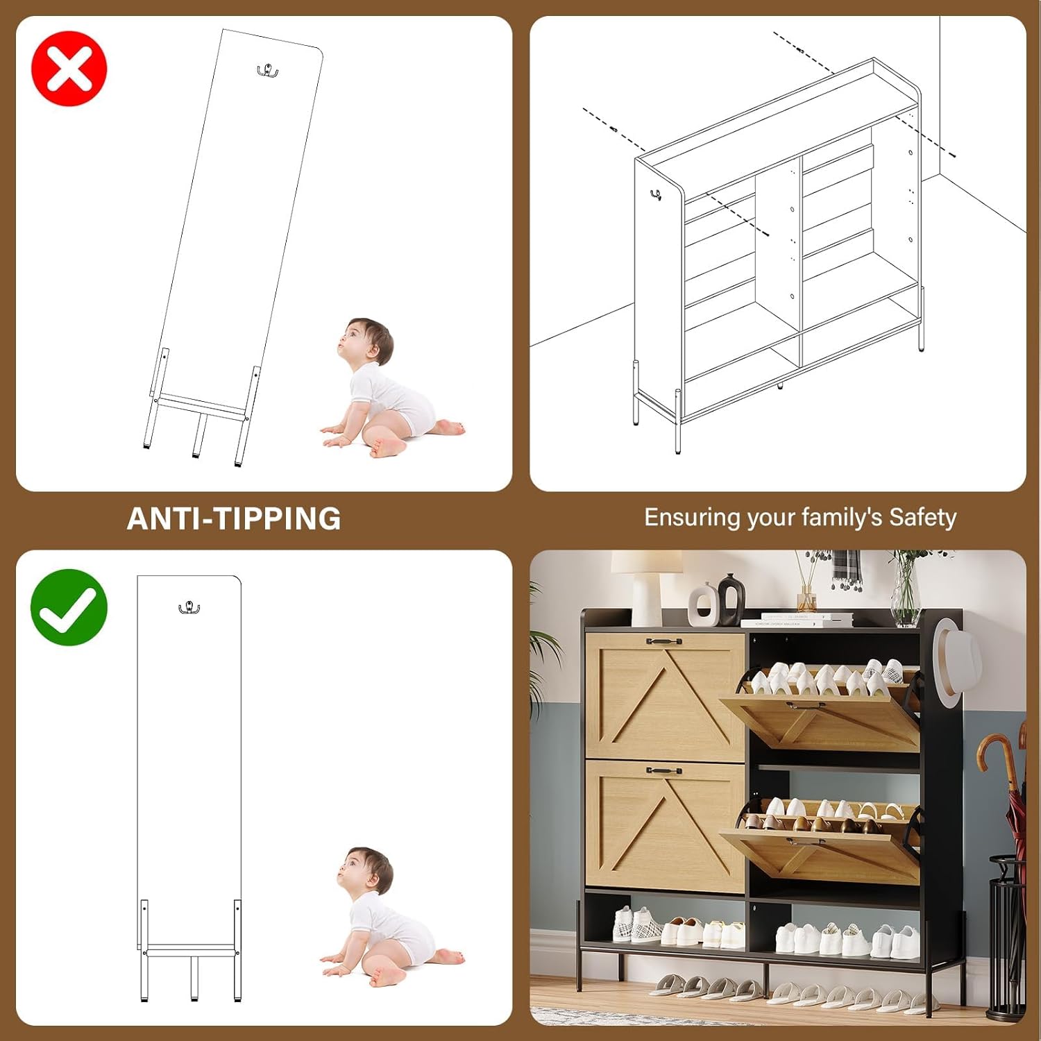 WhizMax DF-PHO-150ZRLH3 Shoe-Racks - View #5