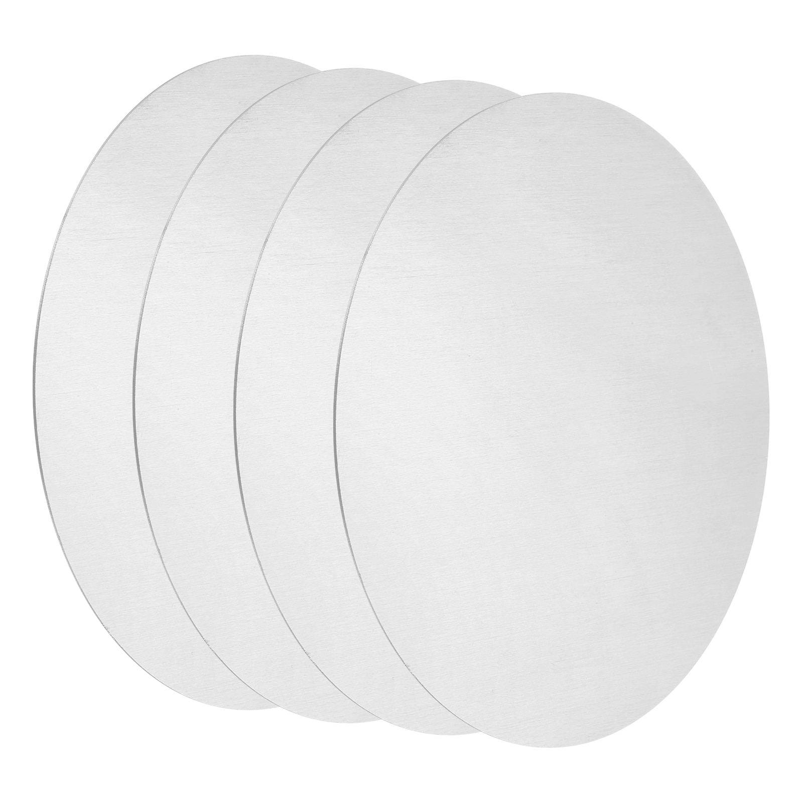 Unique Bargains - 4pcs Aluminum Disc 6inch(150mm) Diameter 0.04inch(1mm) Thickness 6061 Aluminum ...