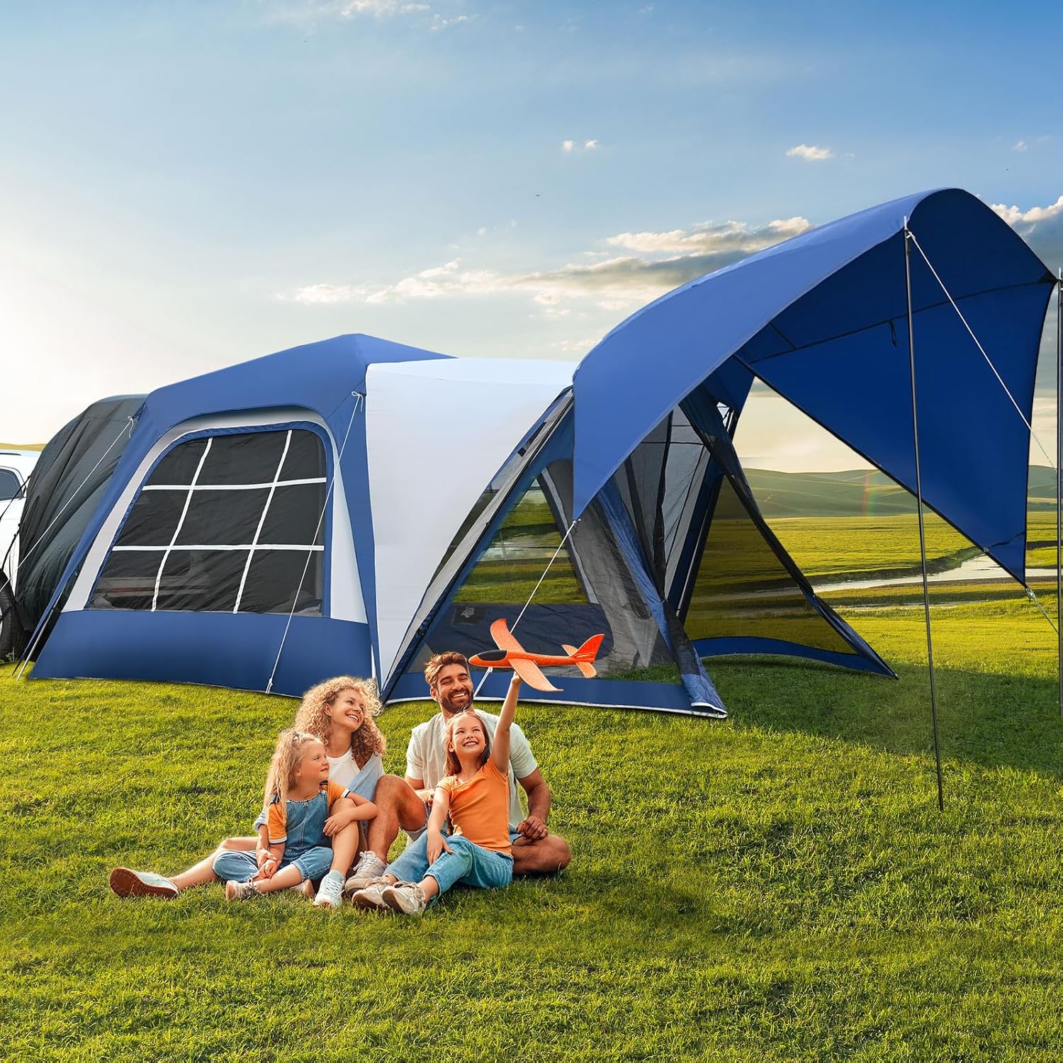 Esazn AMLY-ZP-Z1NY Truck Tent Polyester 6 -Person Screen tent