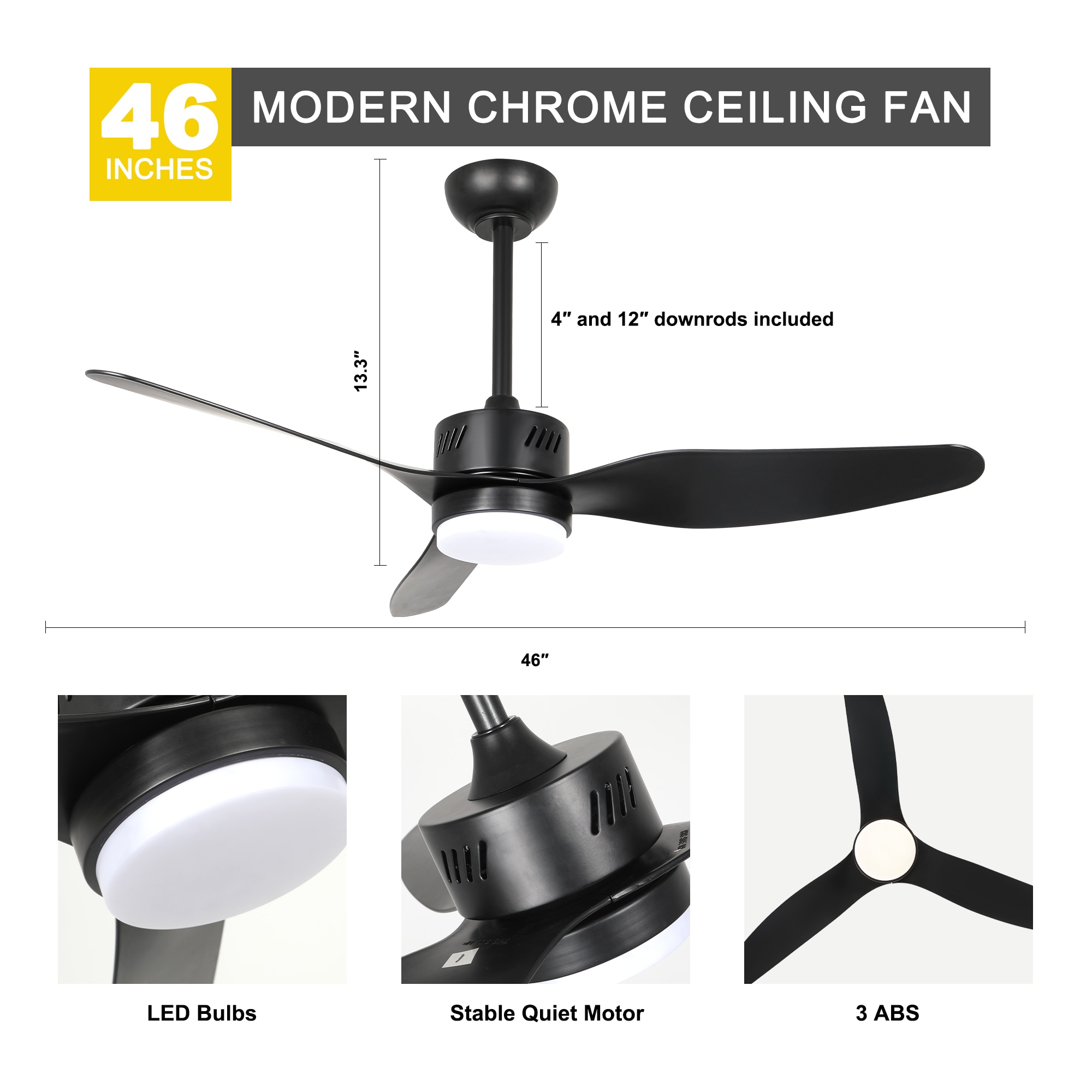 Oaks Decor DC4602-GED Ceiling-Fans - View #8