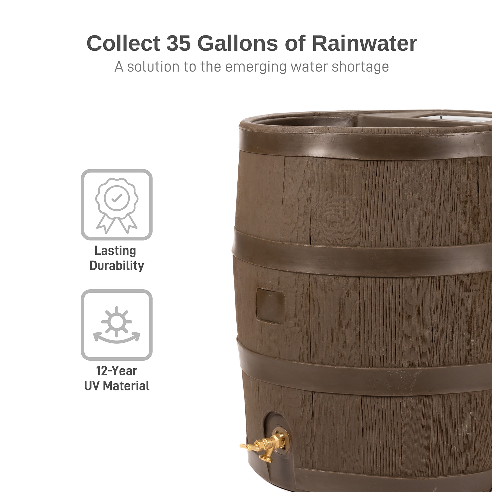 RTS Home Accents 551300100A5681 Rain-Barrels - View #2