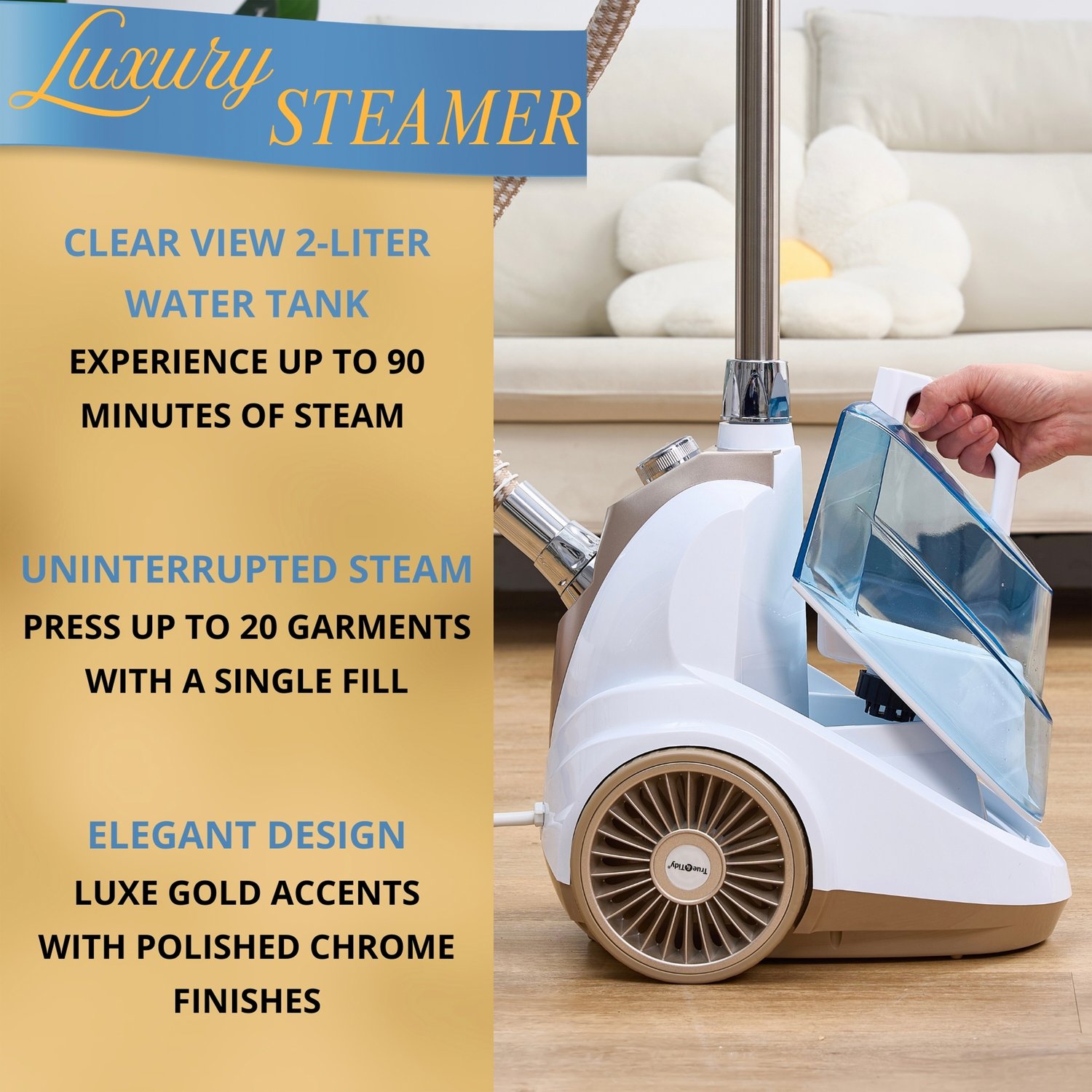 Salav Q5 CHAMPAGNE Fabric-Steamers - View #4