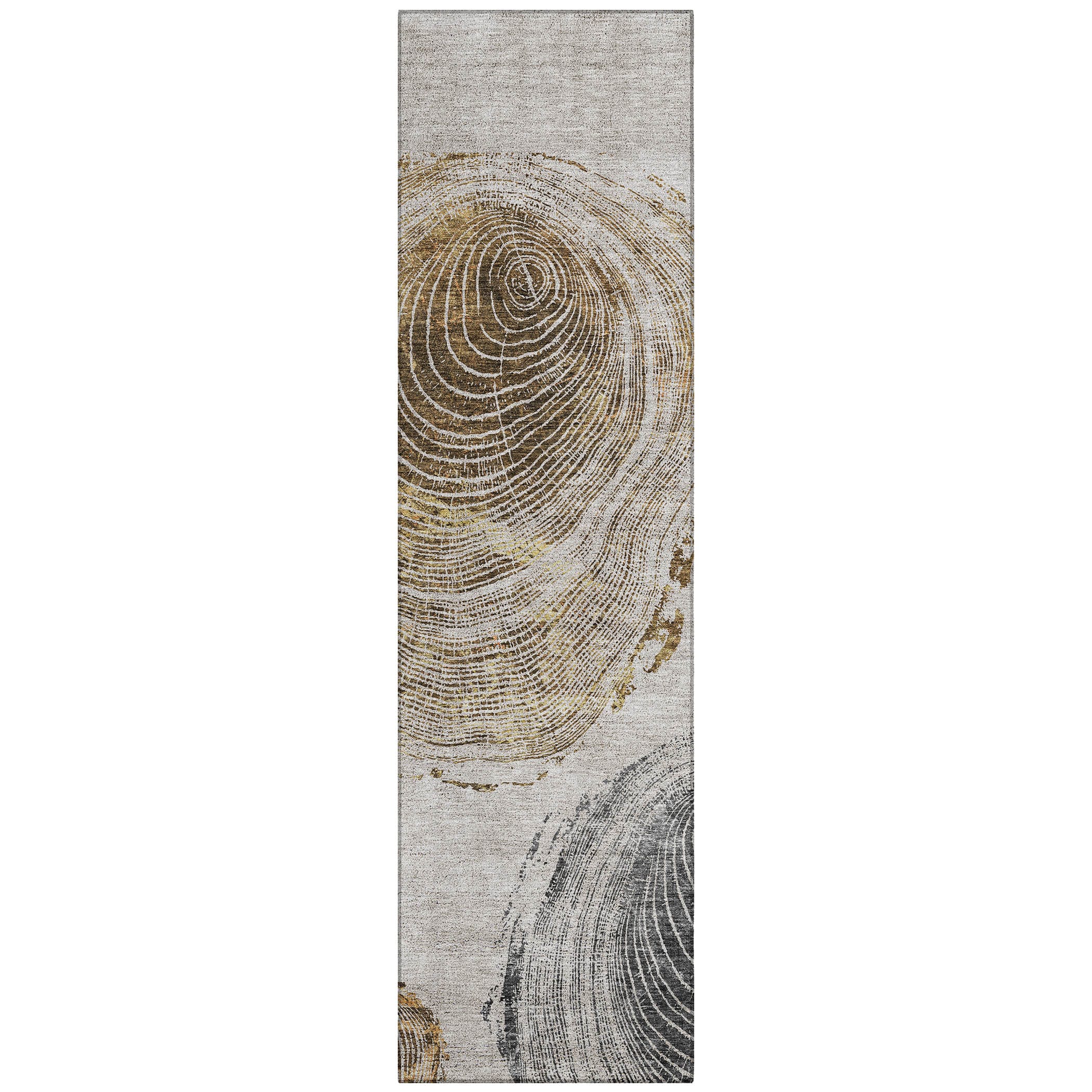 Addison Rugs ACN713TP2X8 Chantille ACN713TP 2 x 7 (ft) Polyester Taupe Rectangular Indoor/Outdoor Geometric Machine washable Area rug