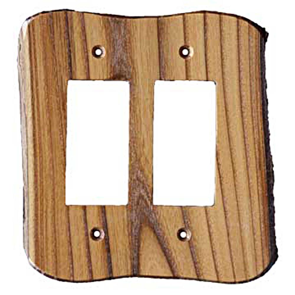 Sierra Lifestyles 682769 2 -Gang Specialty Size Russian Olive Wood Indoor Wall Plate