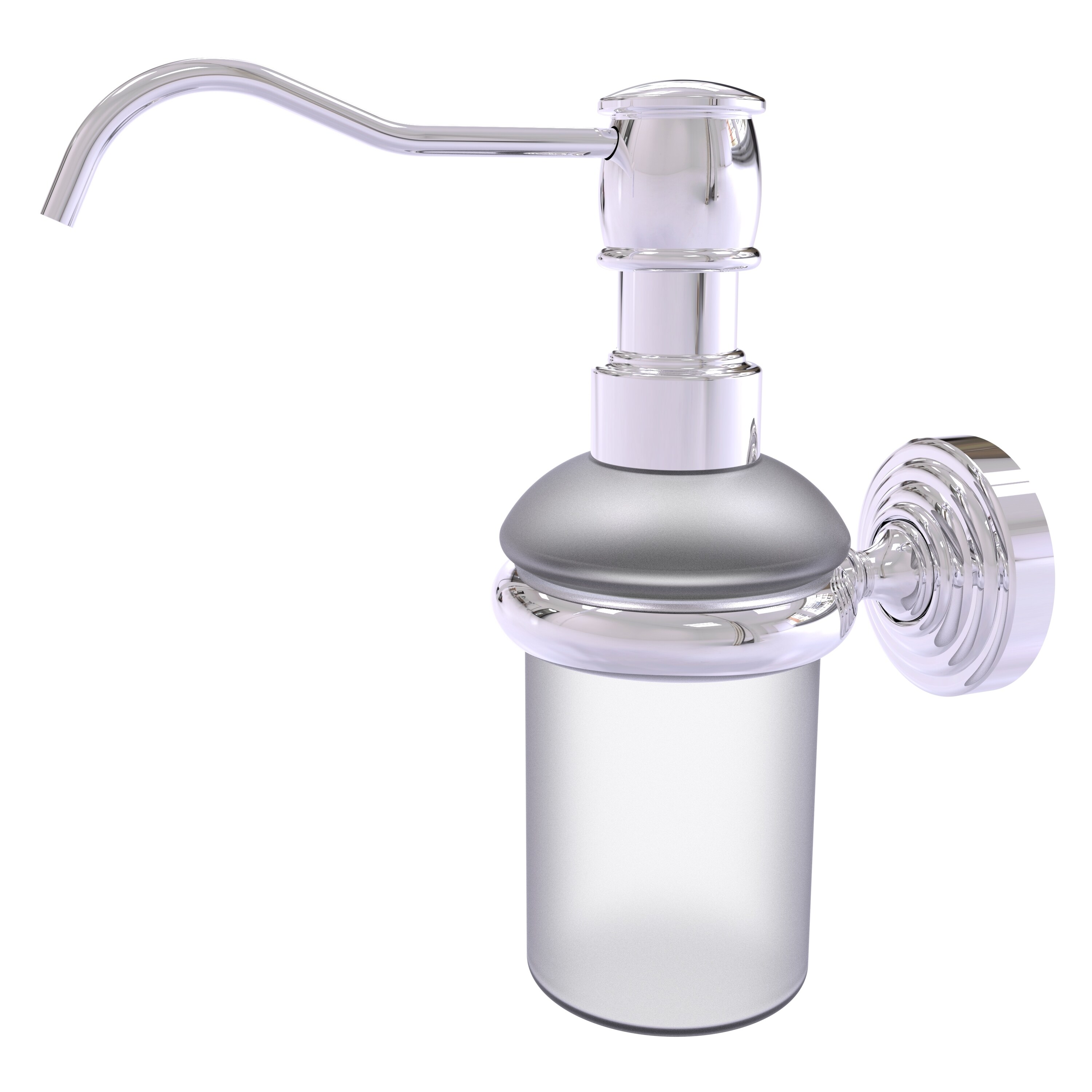 Allied Brass WP-60-PC Waverly Place Polished Chrome 5-oz. Capacity Wall-mount Soap and Lotion Dispenser