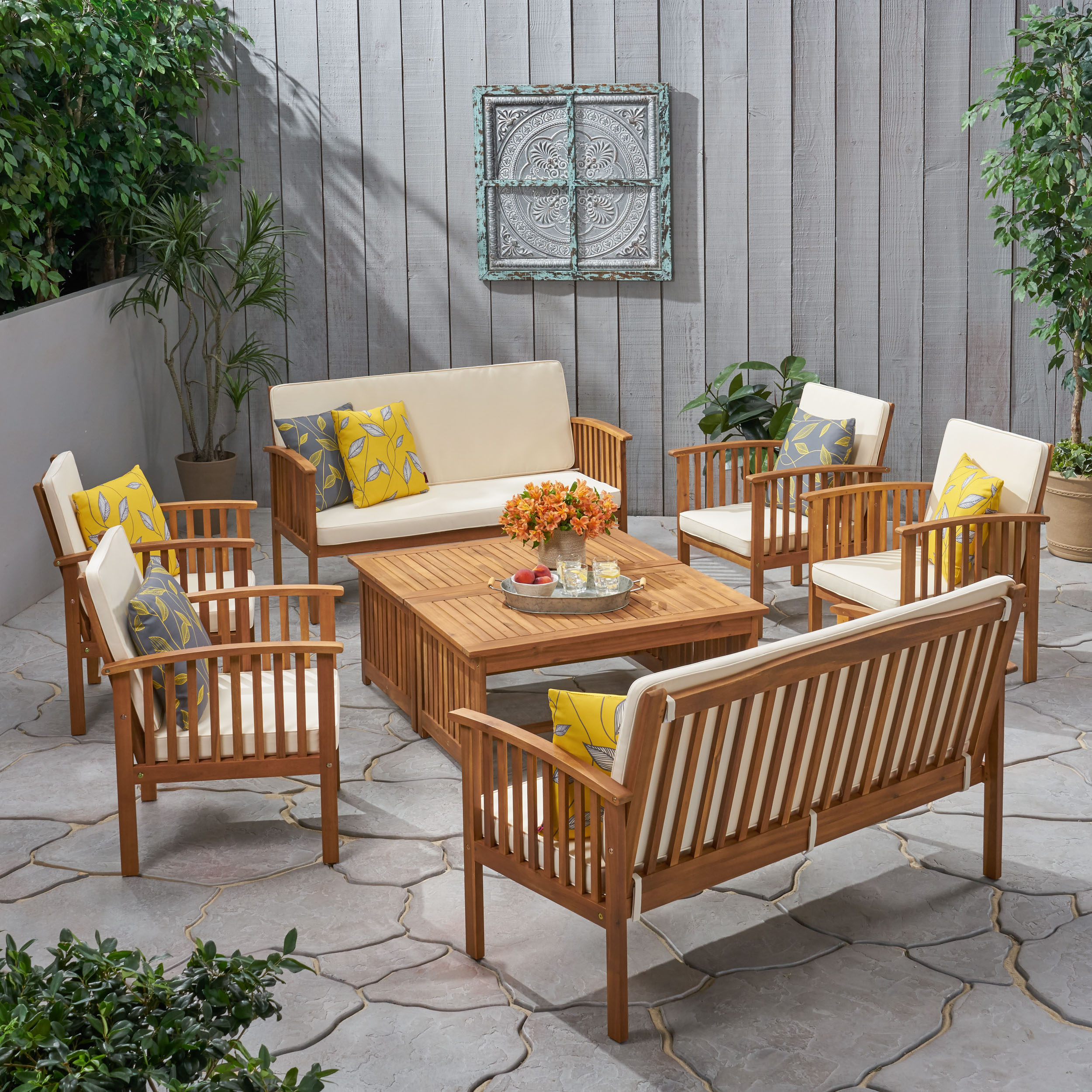 Best Selling Home Decor Carolina 7-Piece Patio Conversation Set with ...