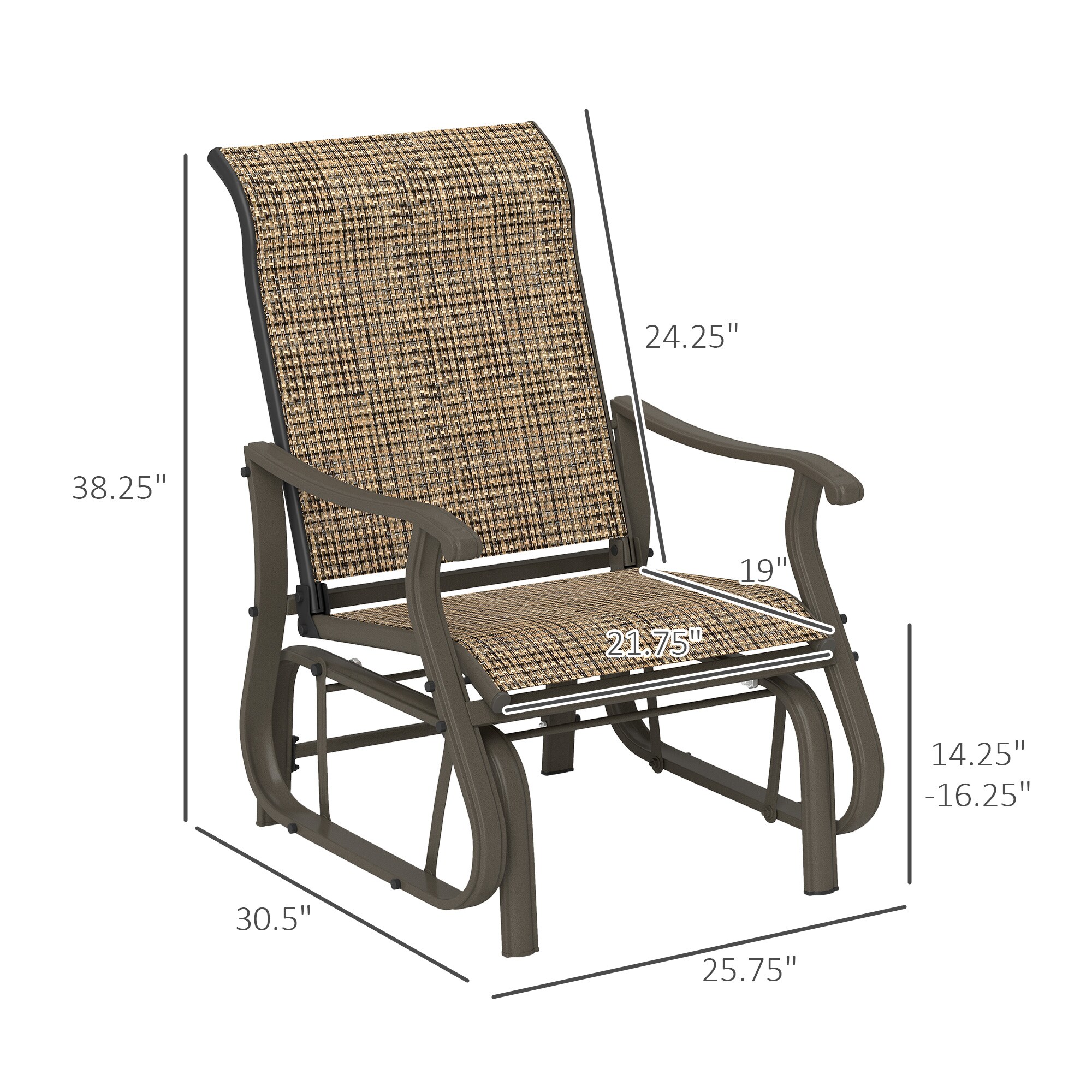 Outsunny 84B-961V00LN Patio-Chairs - View #3