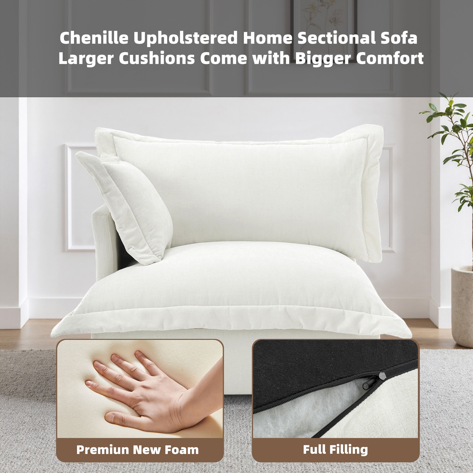 Dreamsidea CS11-BEI-AC-R Sofas-Loveseats - View #2