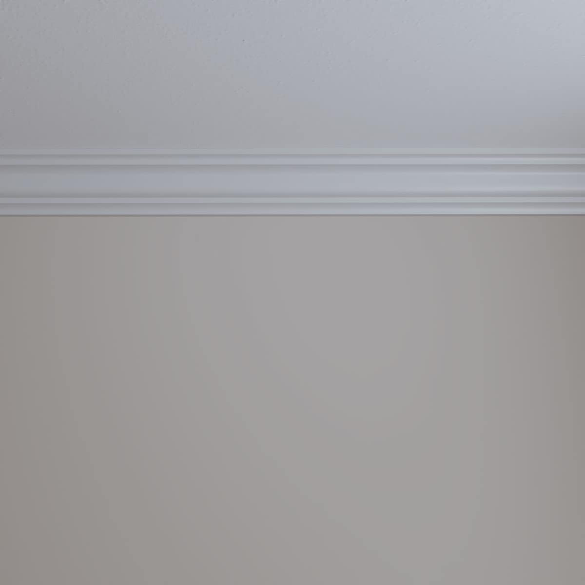 94.5" White Polyurethane Traditional Crown Moulding