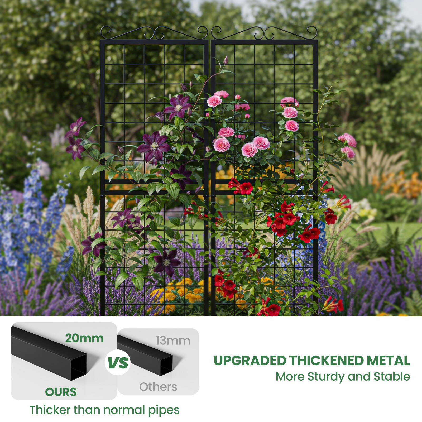 DOCRED MGT-2PCSFGBK-A1-LS02 Garden-Trellis - View #4