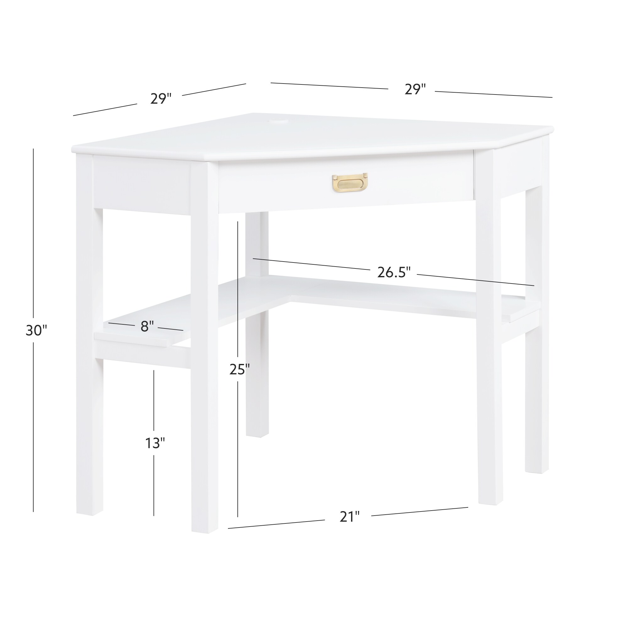 Linon PG154WHT01U desks - View #5